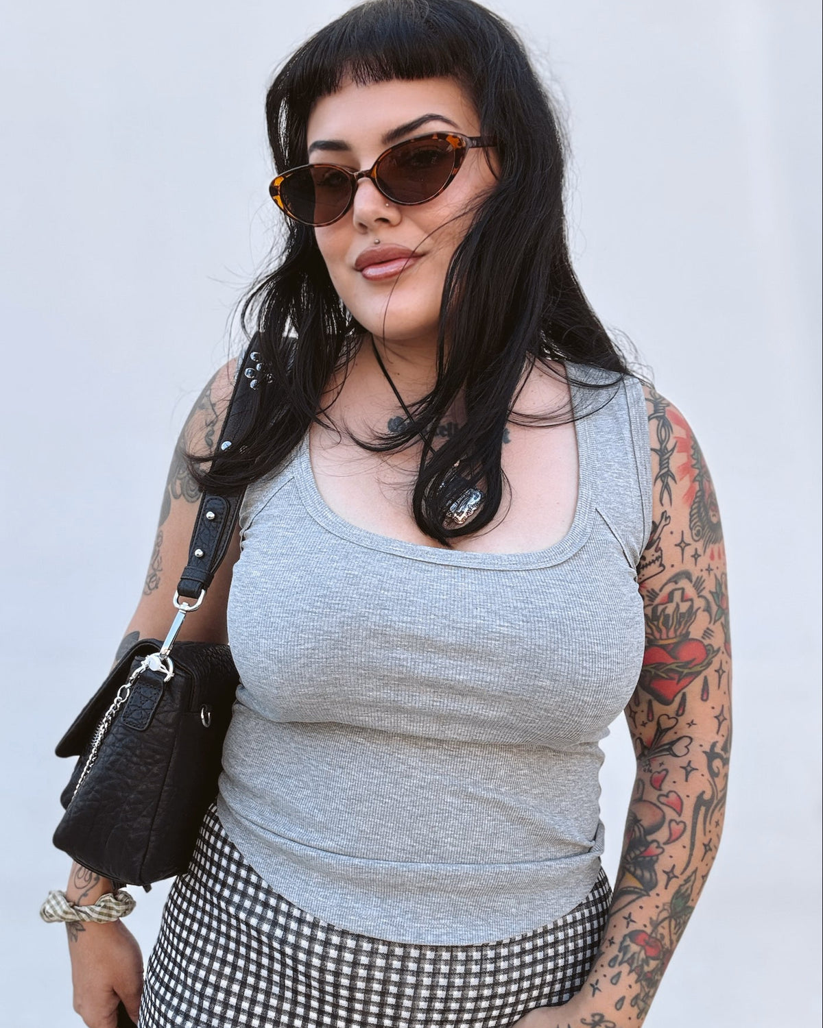 Classic Ribbed Tank - Heather - Burnout