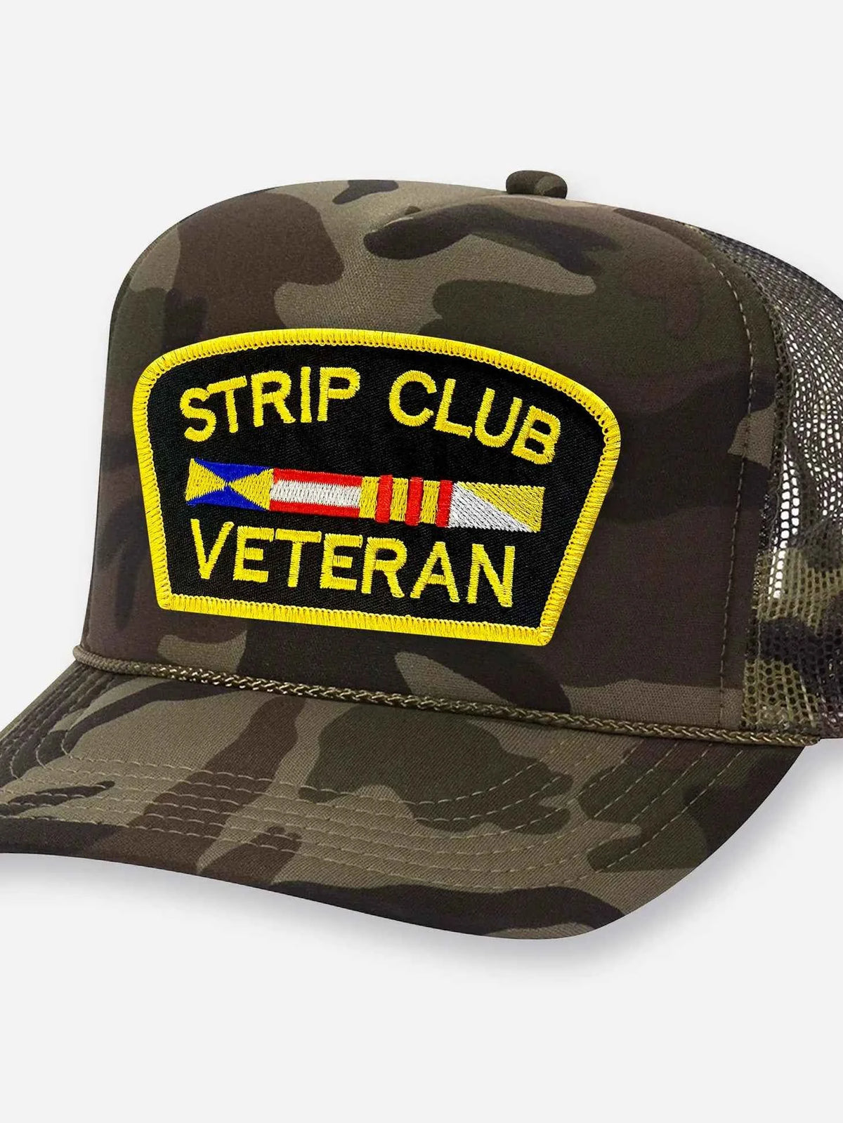 Veteran Trucker Hat – Vintage Patch Snapback