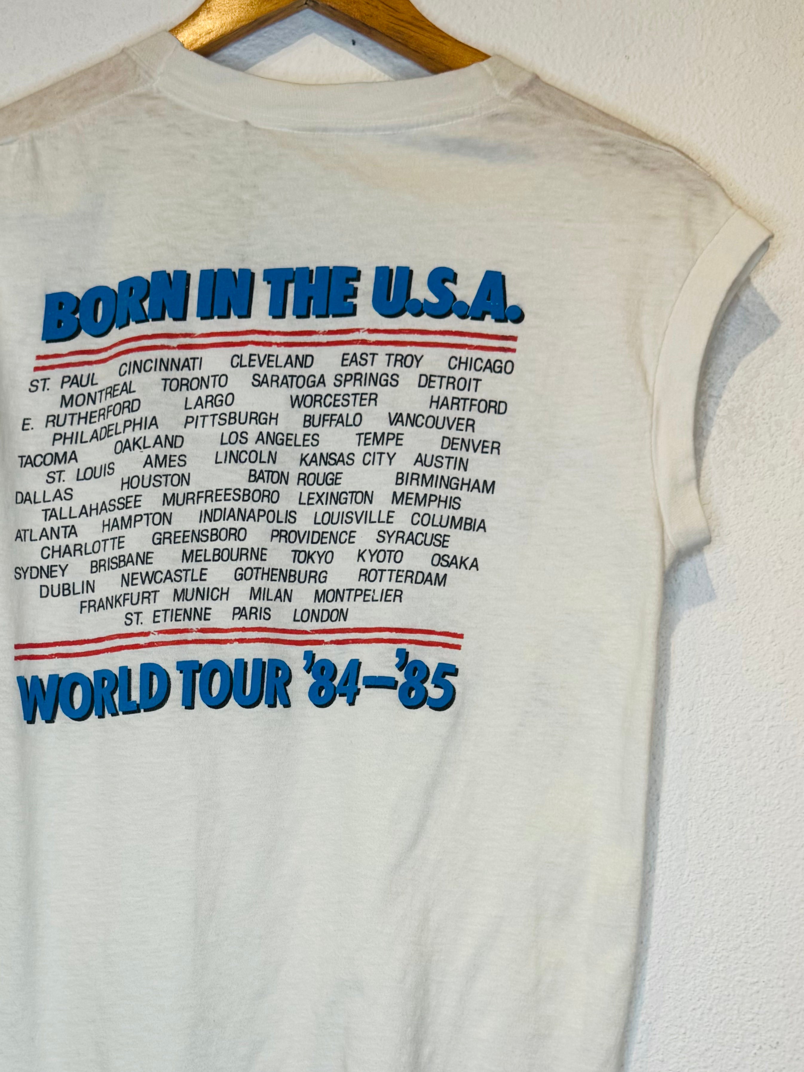 Brice Springsteen '85 Born in the USA Vintage Tank - Burnout