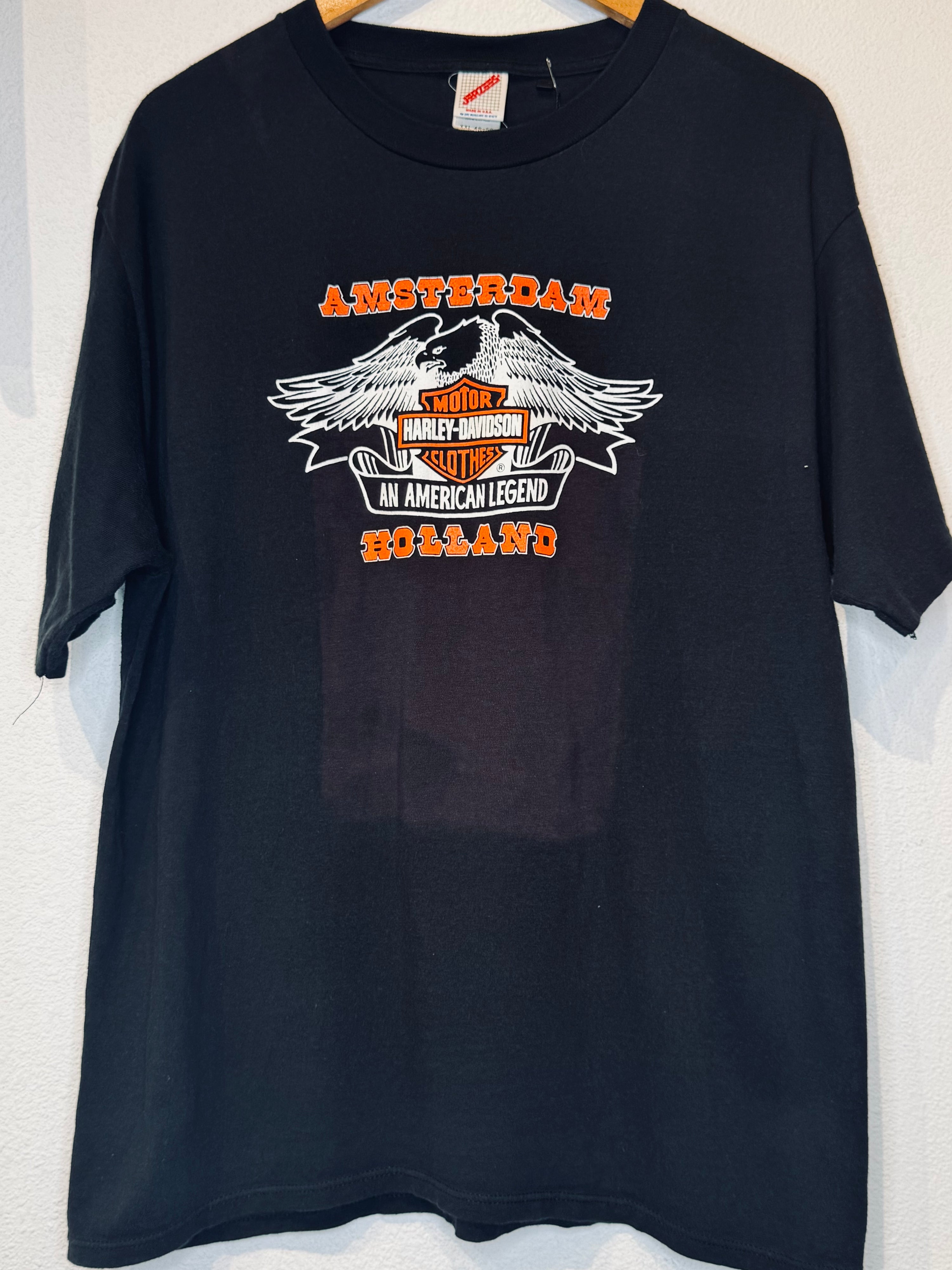 Amsterdam Harley Vintage Tee - Burnout