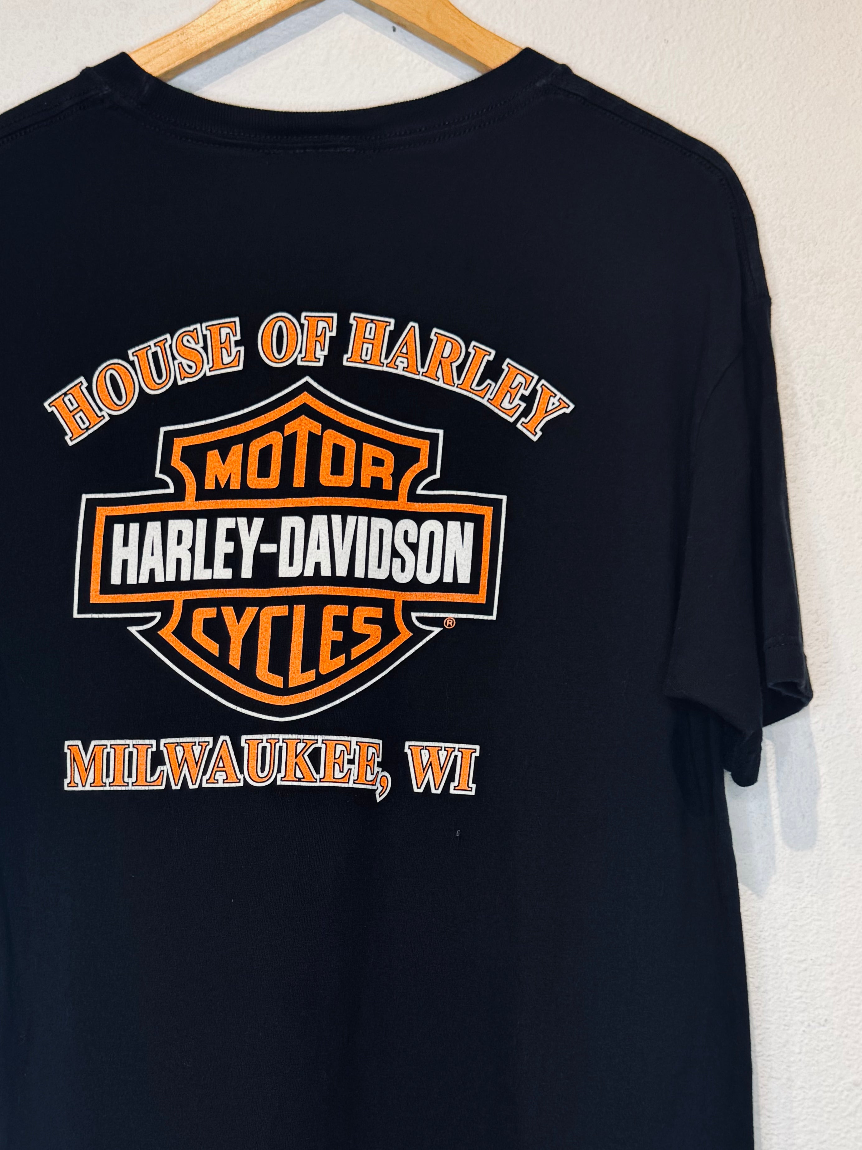 Milwaukee Harley Vintage Tee - Burnout