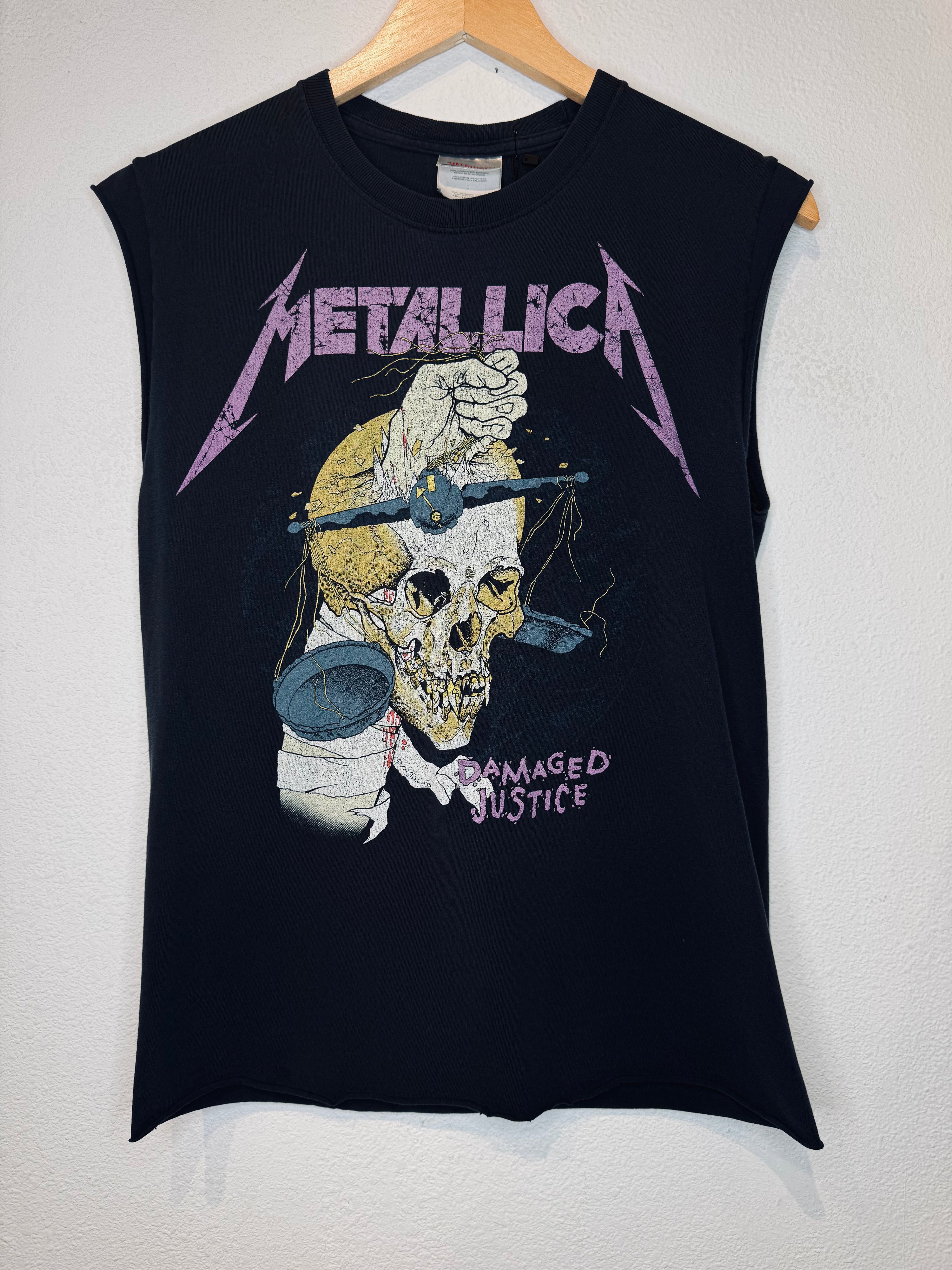 Metallica Damaged Justice Vintage Tank - Burnout