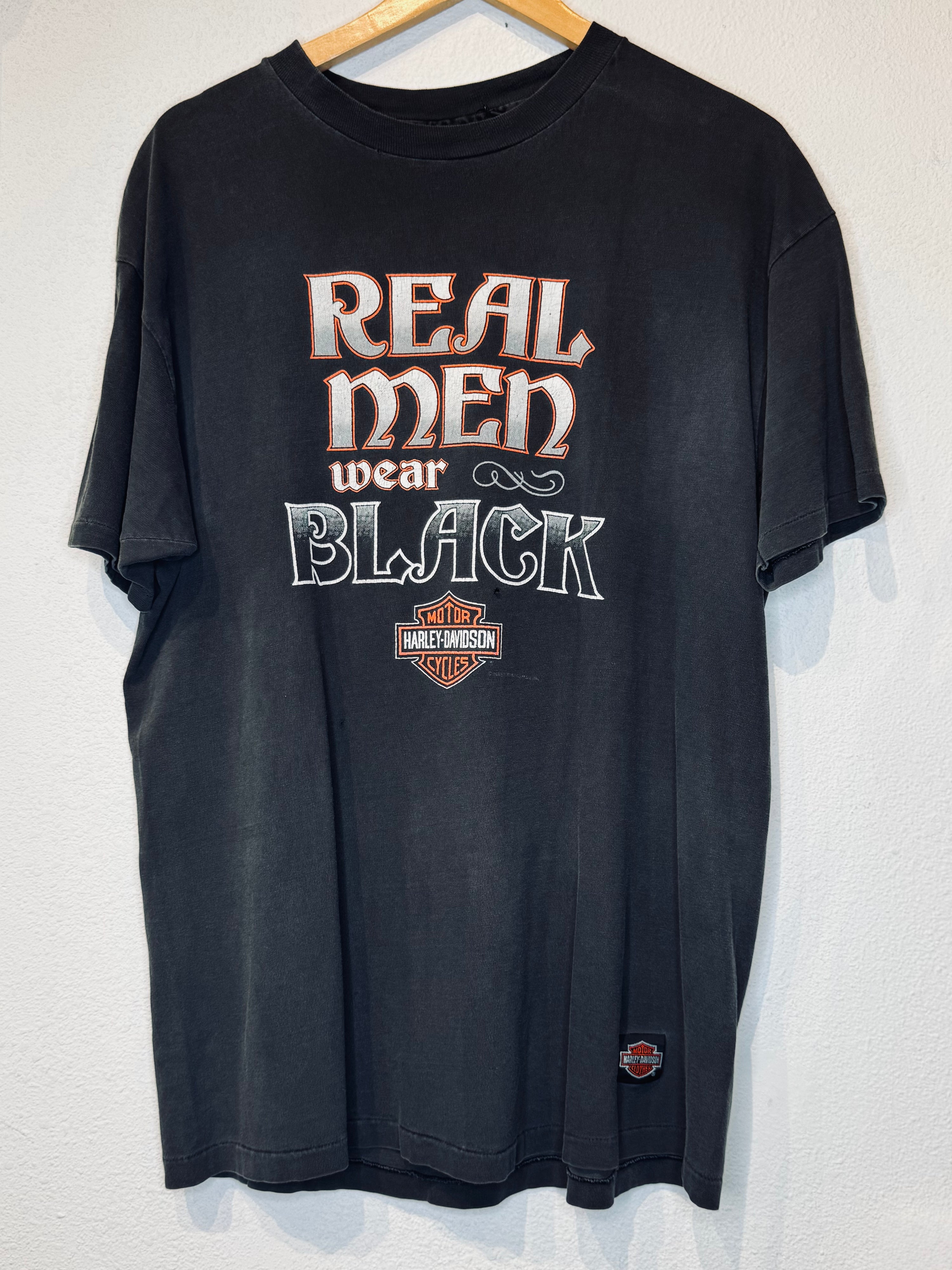 Real Men Harley Vintage Tee - Burnout