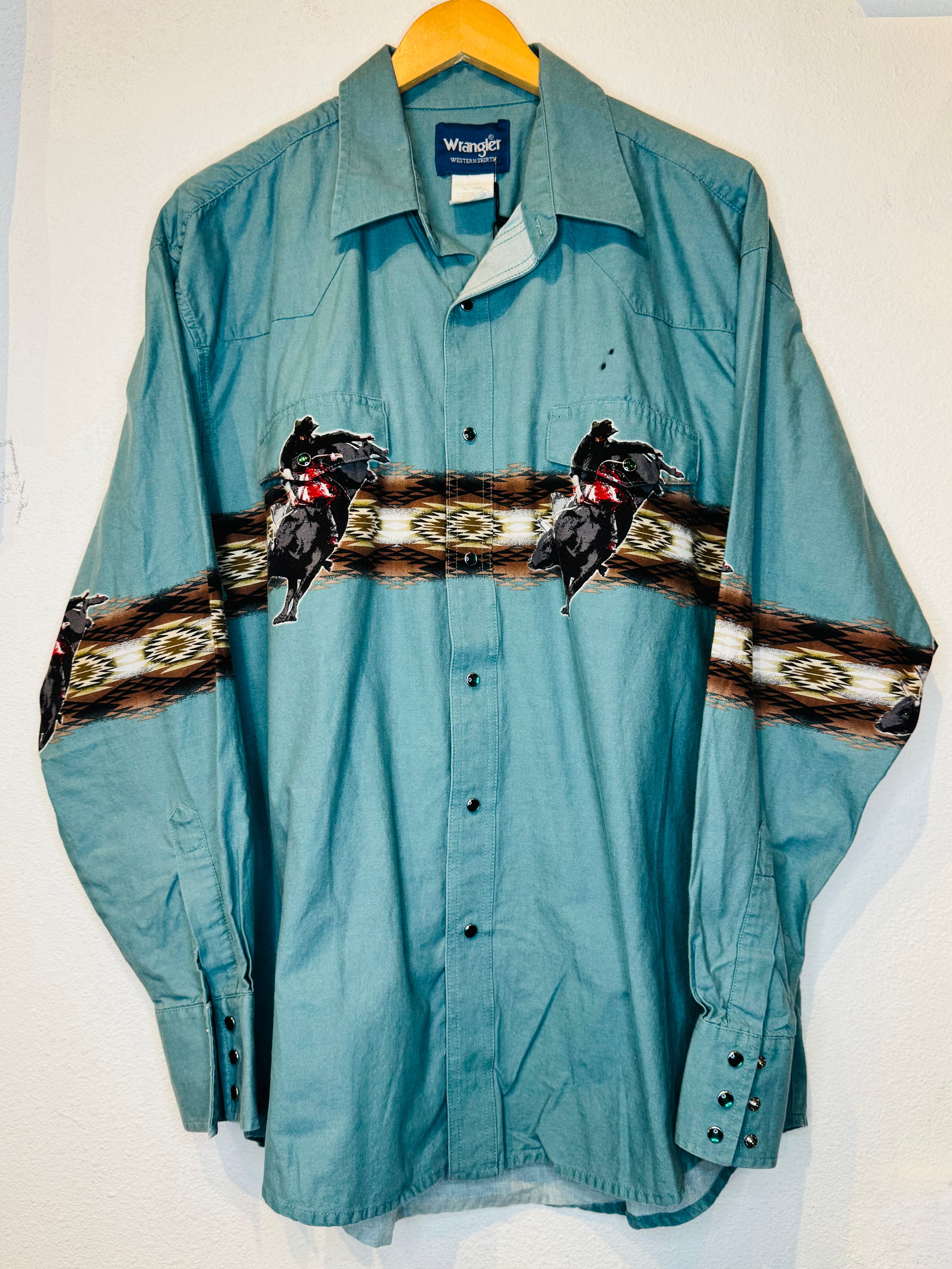 Wrangler Cowboy Vintage Pearl Snap - Burnout