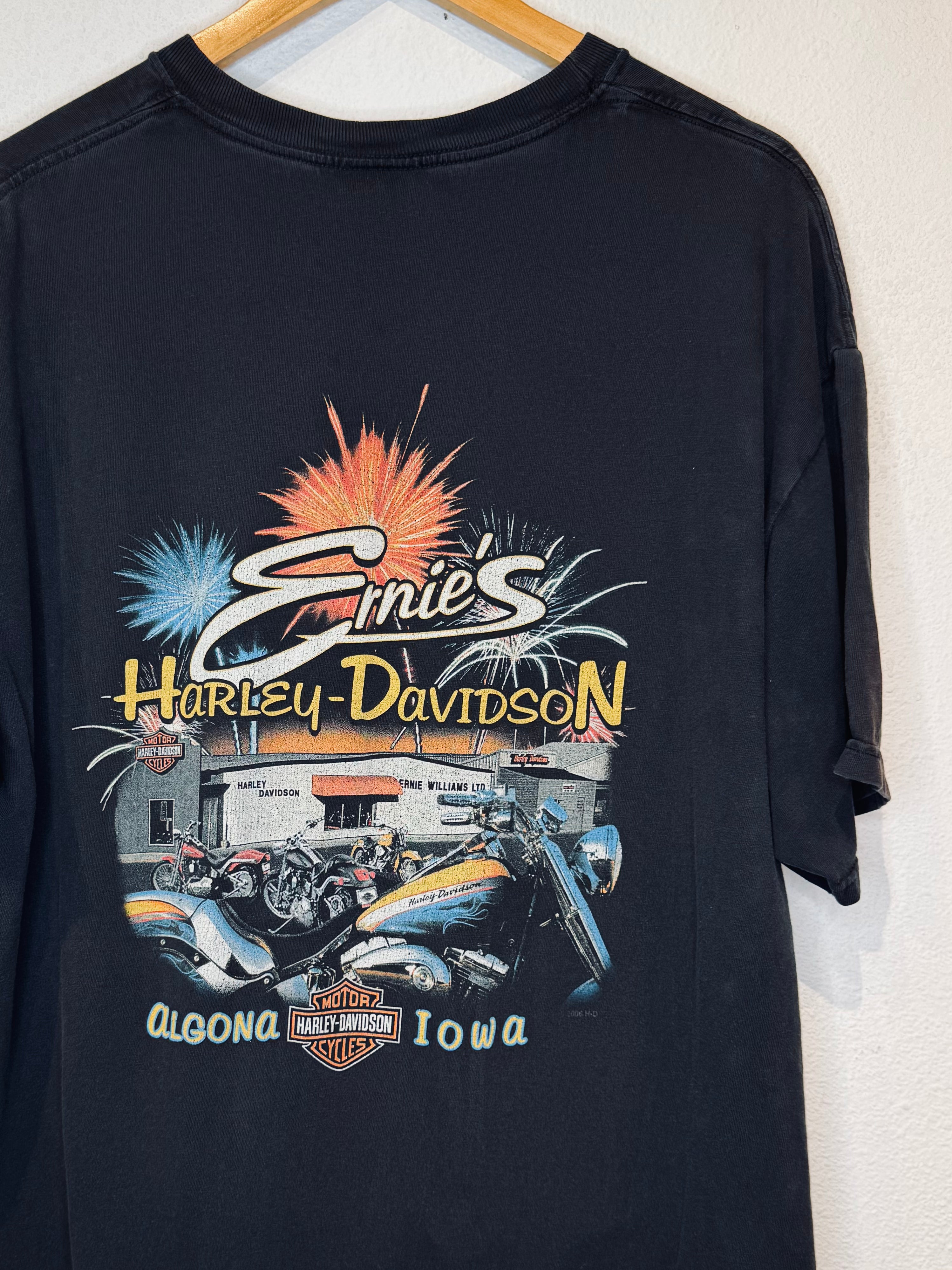 Ernies Harley Vintage Tee - Burnout