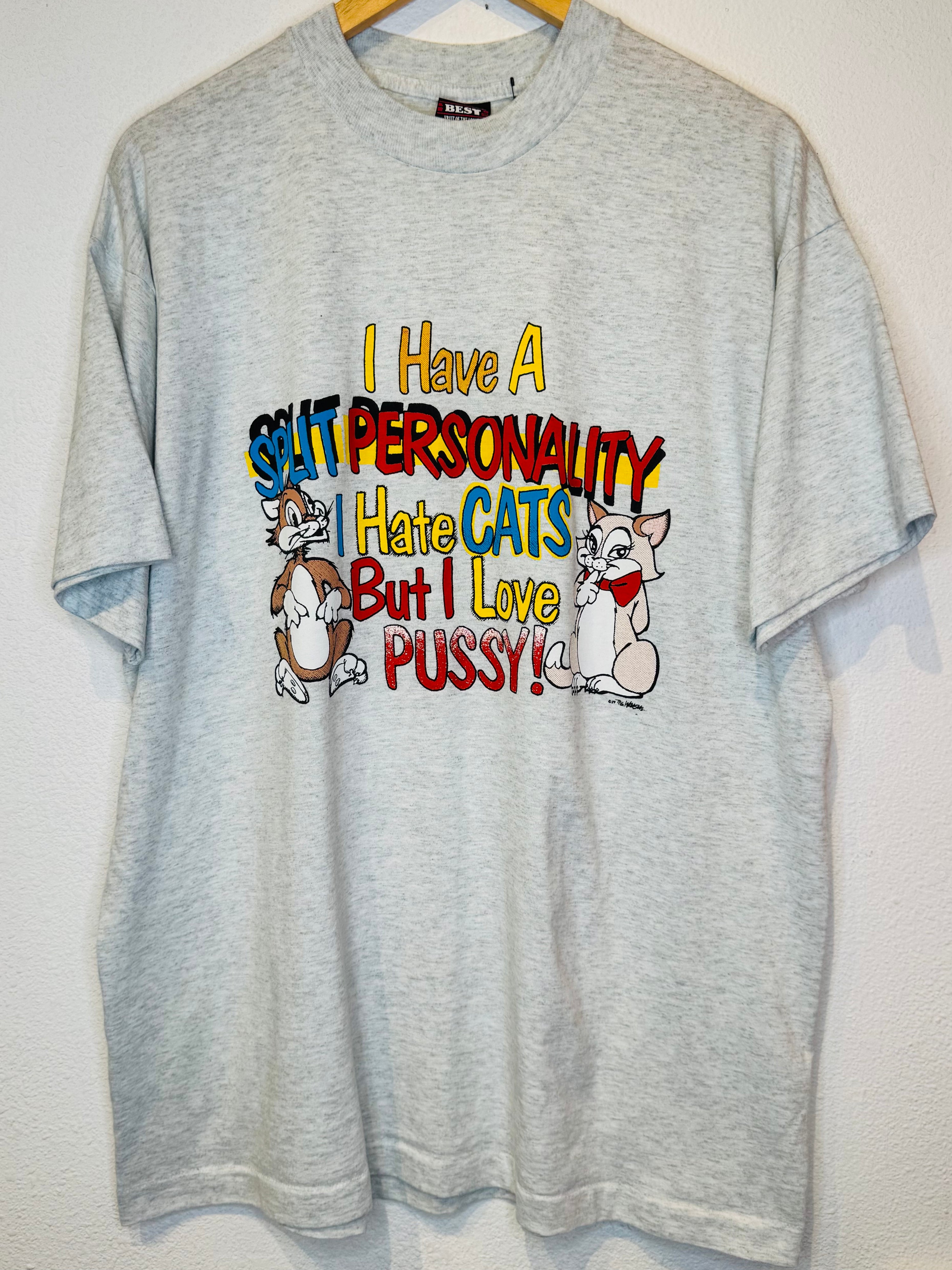 Cats Vintage Tee - Burnout