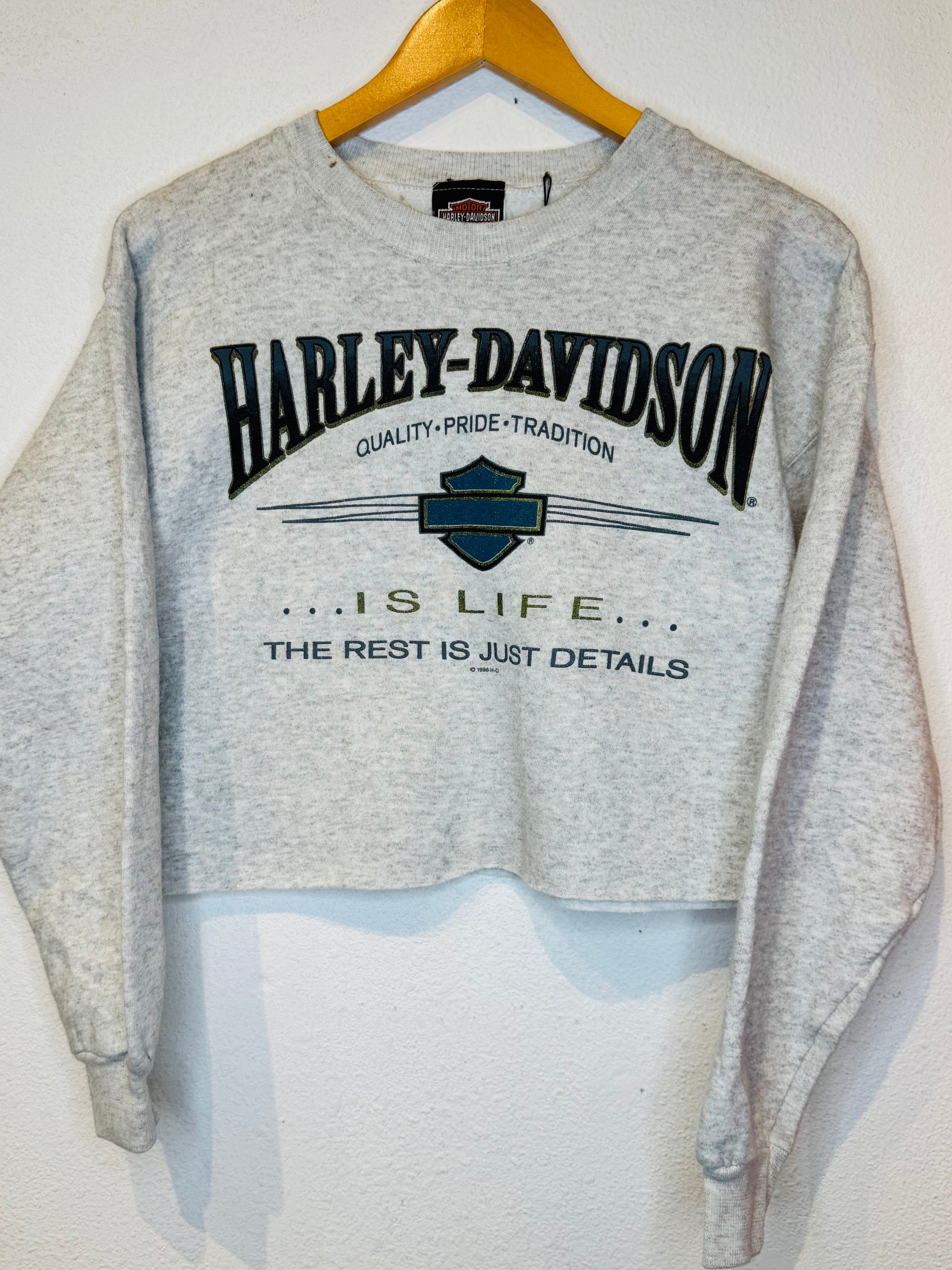 Ohio Harley Vintage Crop Crewneck - Burnout
