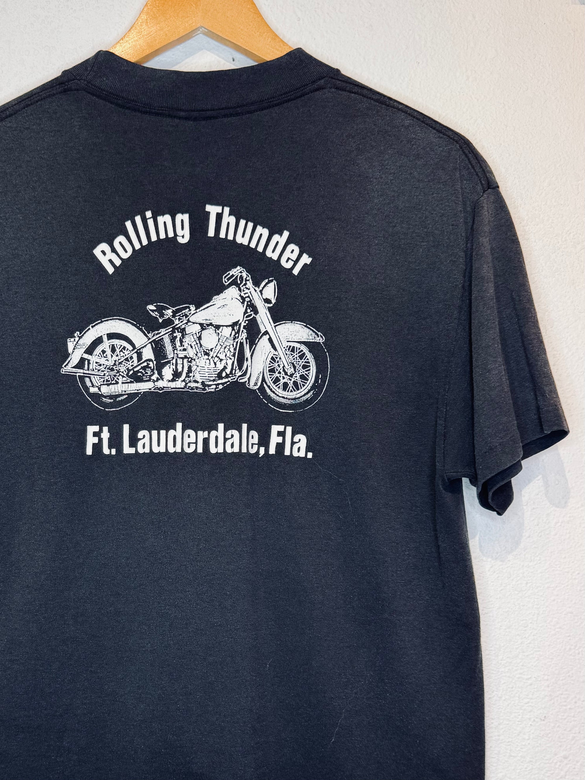 Not Just a T Shirt 3D Emblem '91 Harley Vintage Tee - Burnout