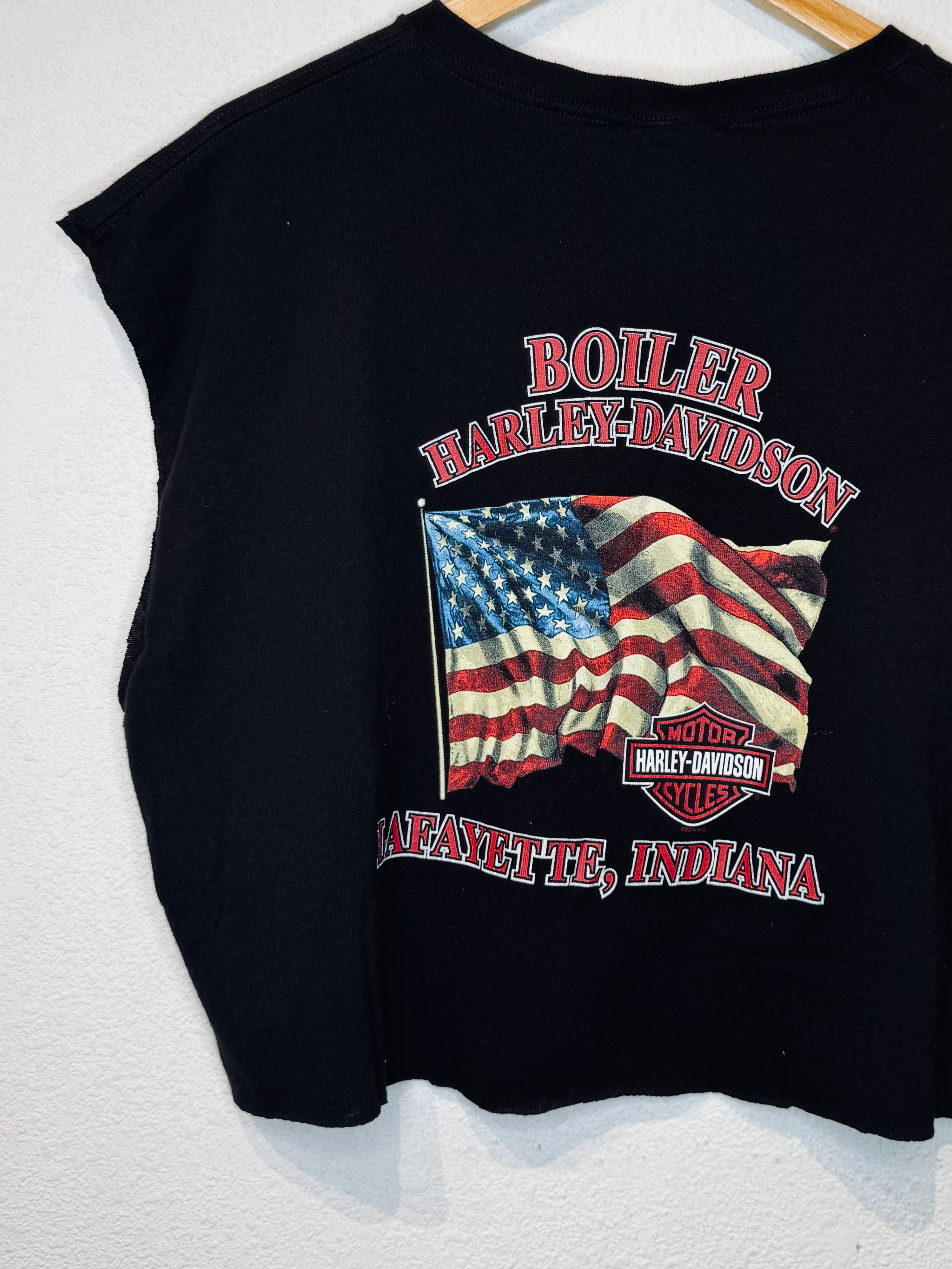 Boiler Harley Vintage Crop Tank - Burnout