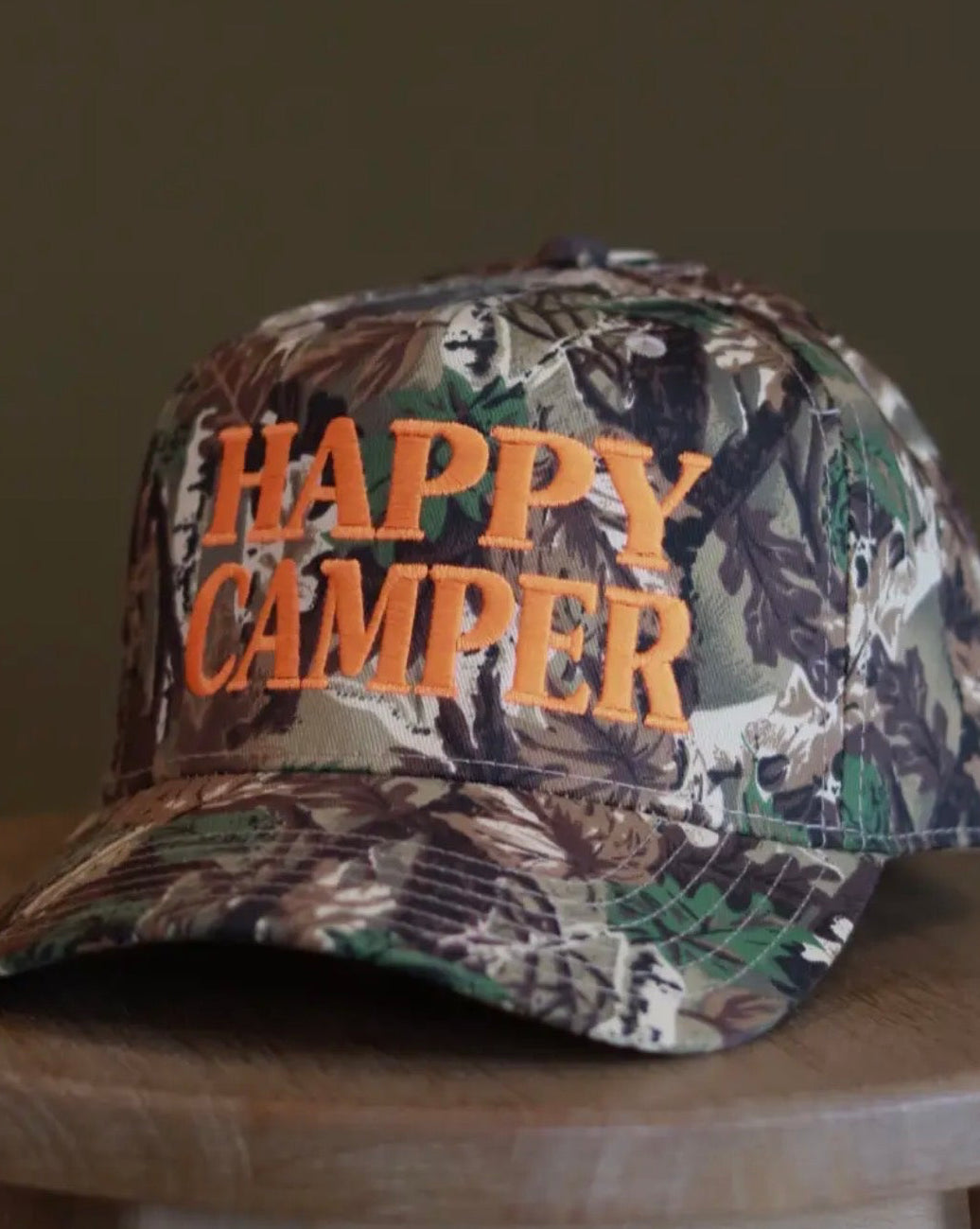 Happy Camper Trucker Hat - Burnout