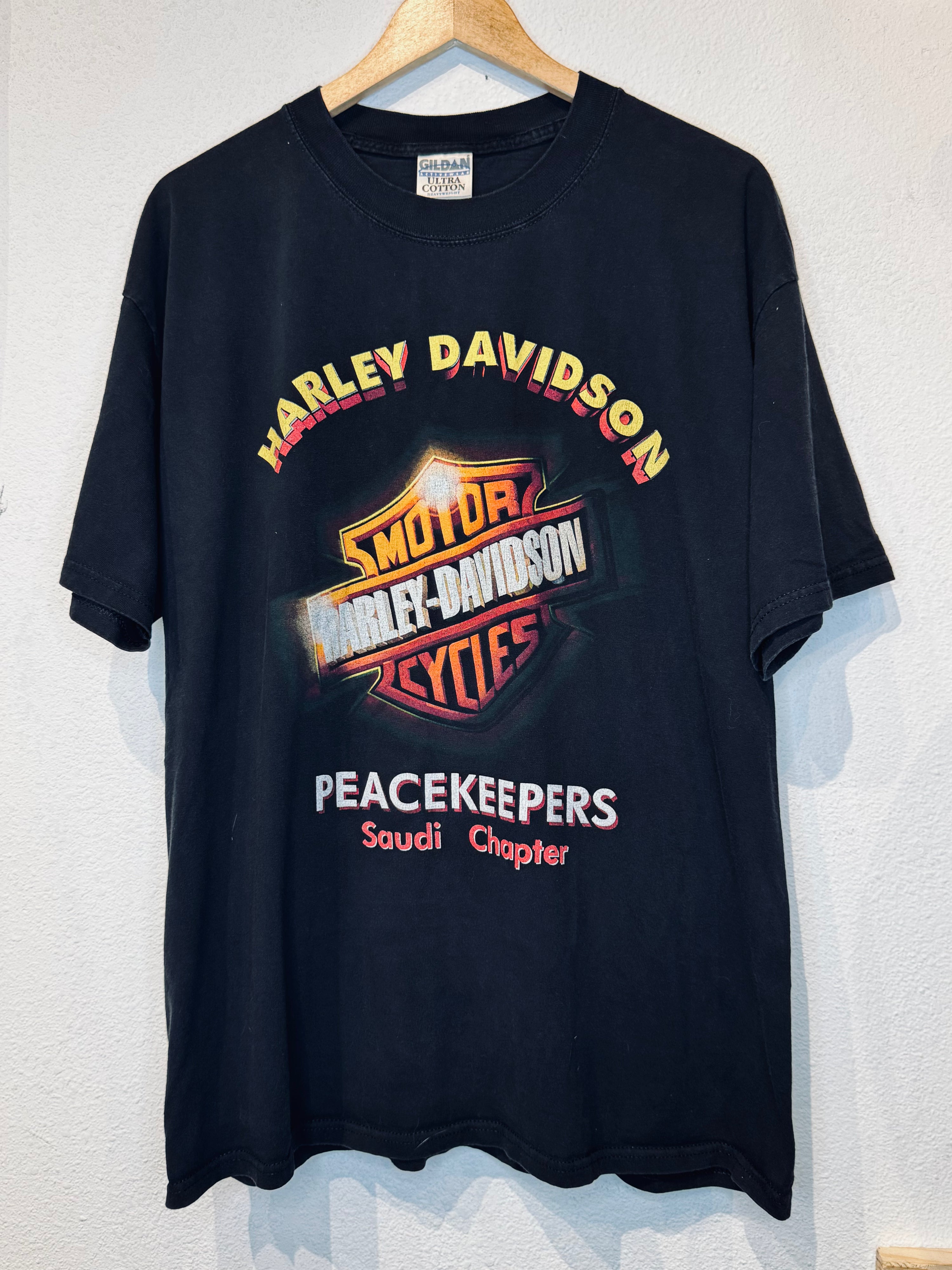 Peacekeepers Harley Vintage Tee - Burnout