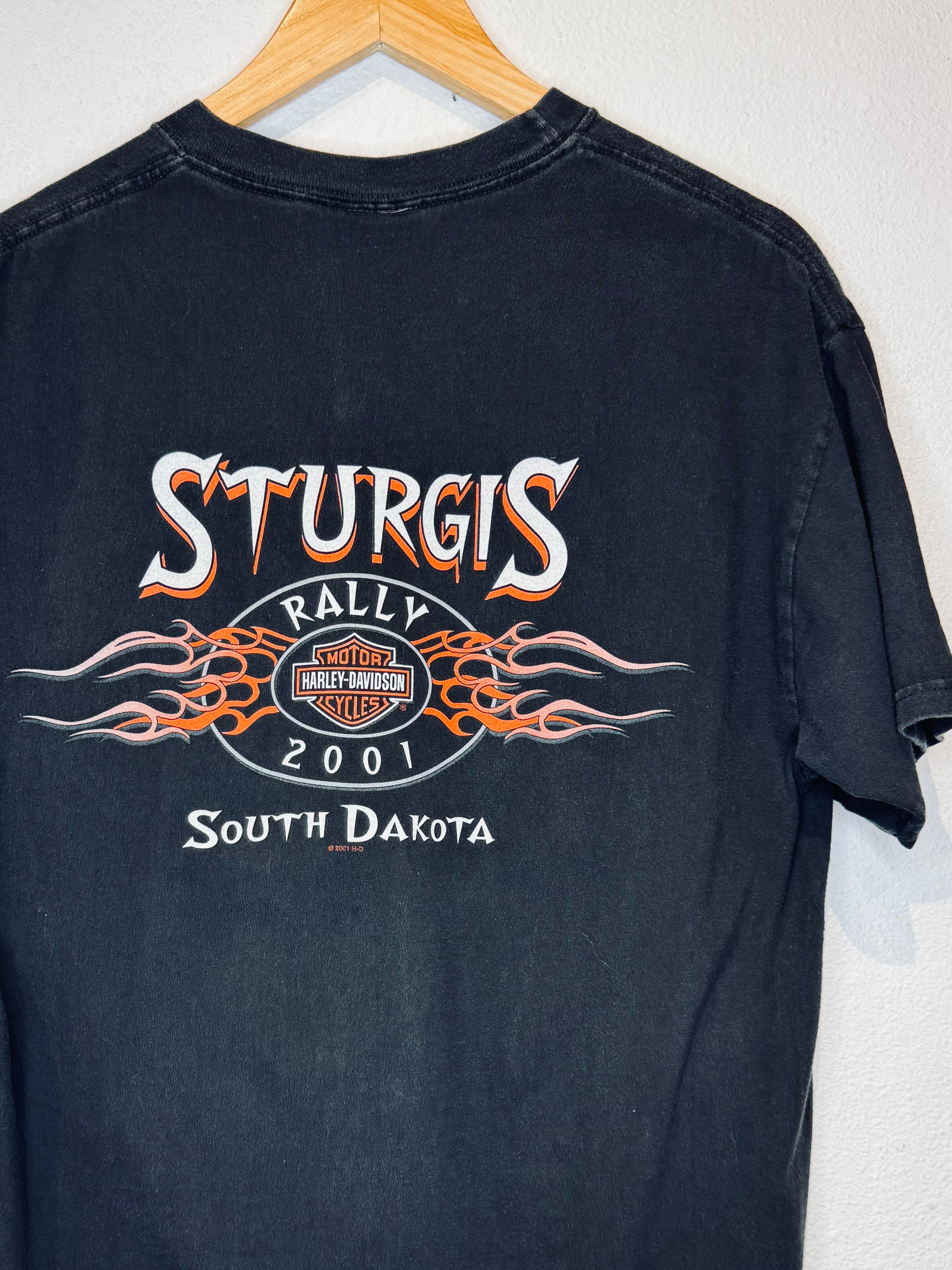 Sturgis '01 Harley Vintage Tee - Burnout