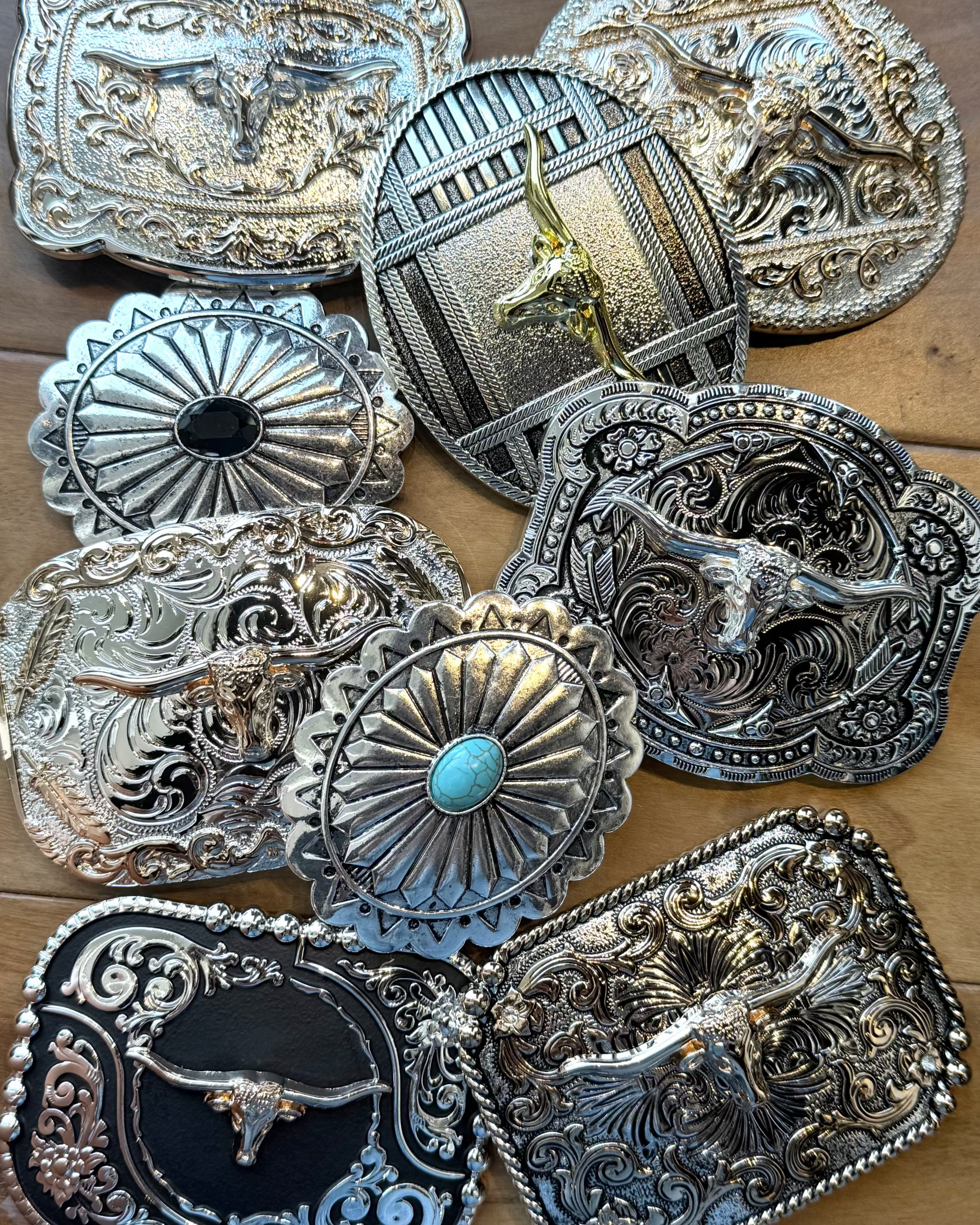 Western Belt Buckle - Burnout