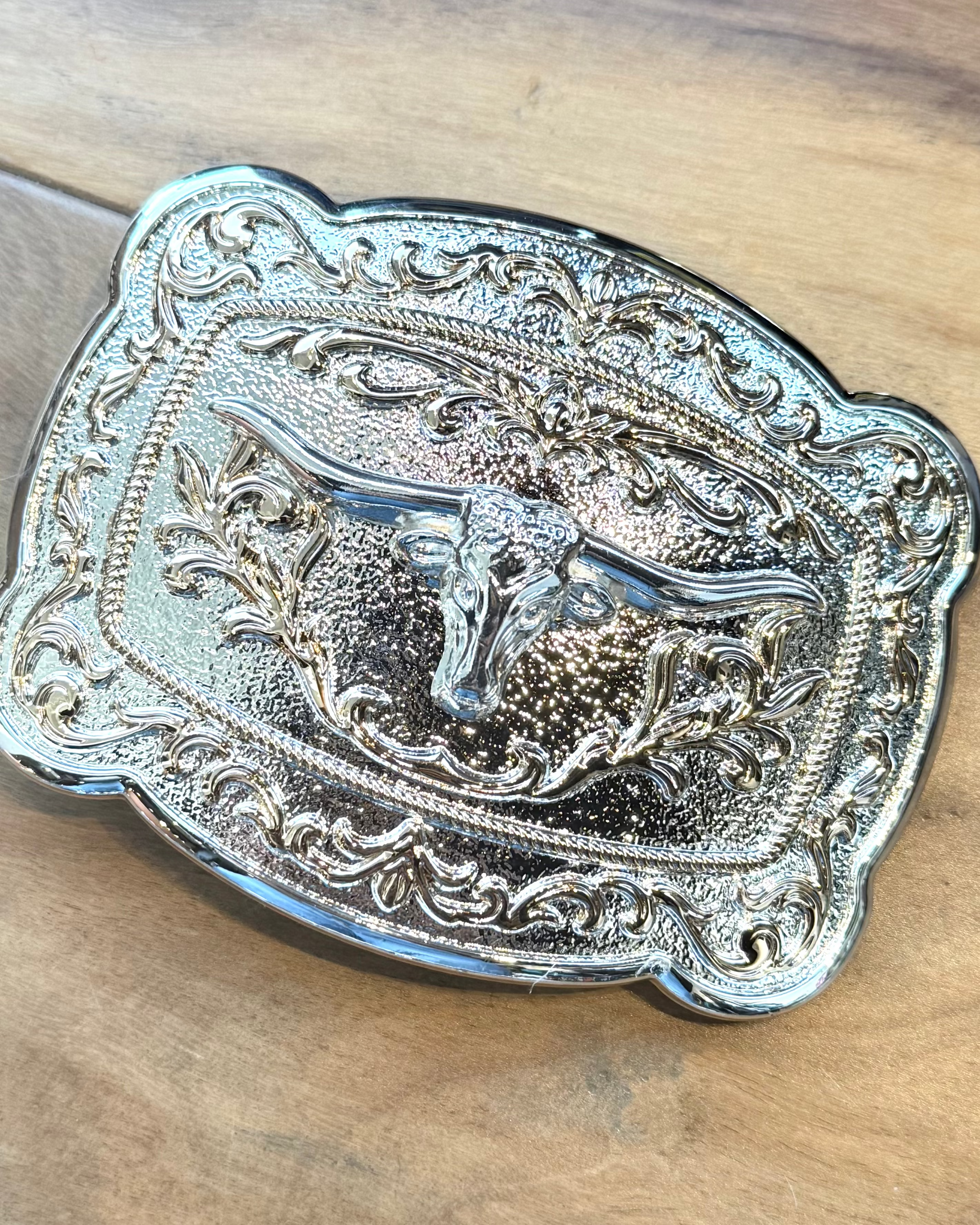 Western Belt Buckle - Burnout