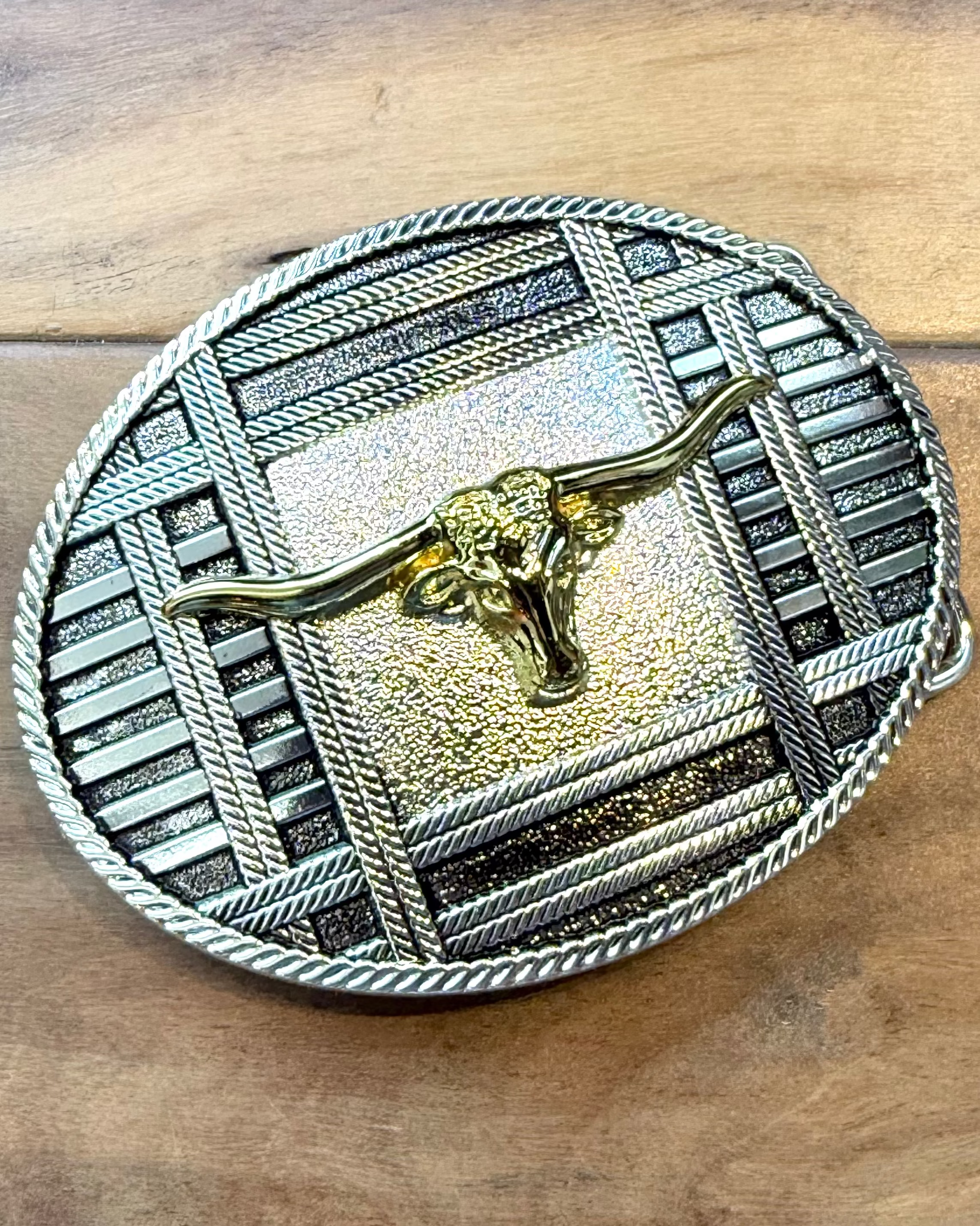Western Belt Buckle - Burnout