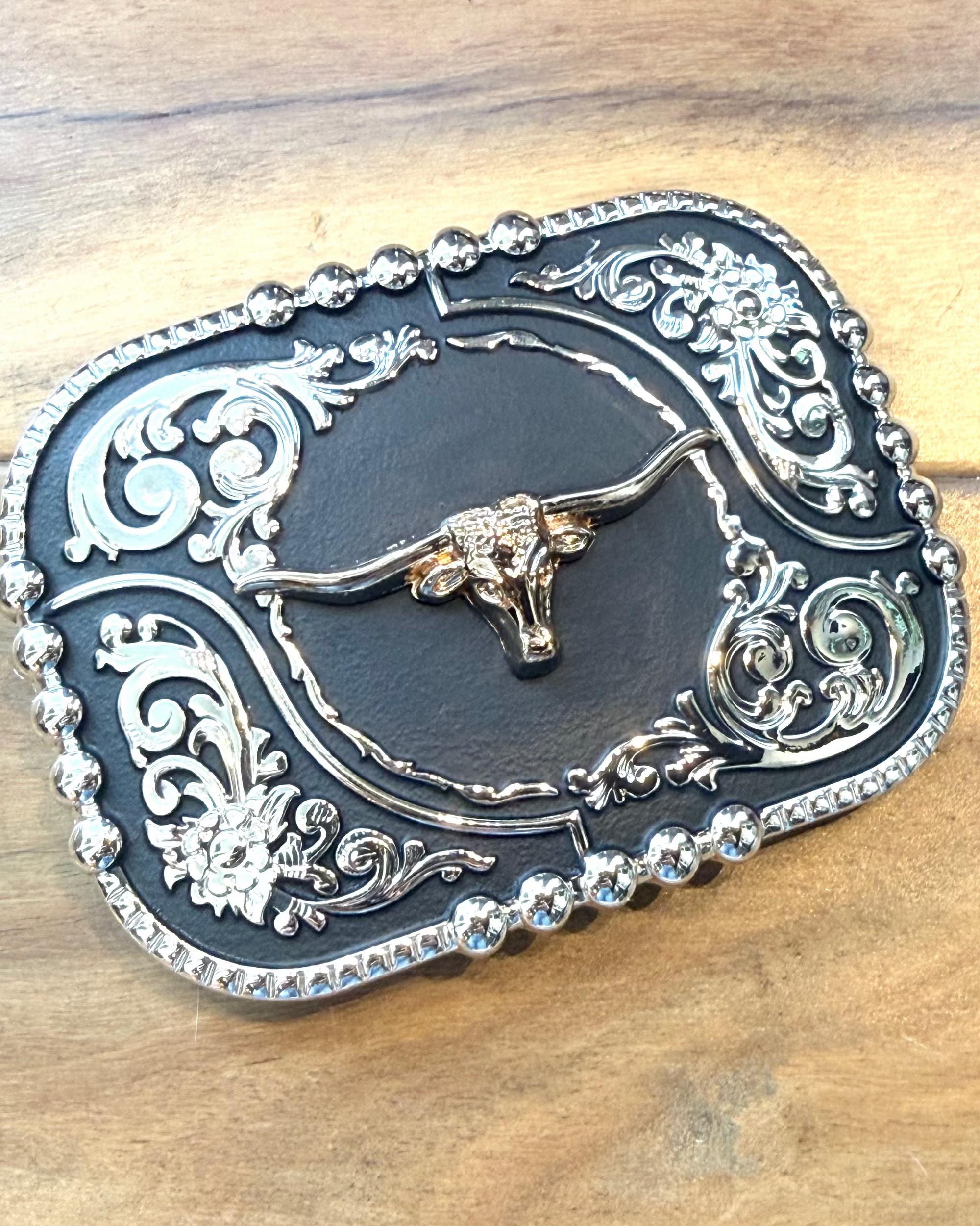 Western Belt Buckle - Burnout