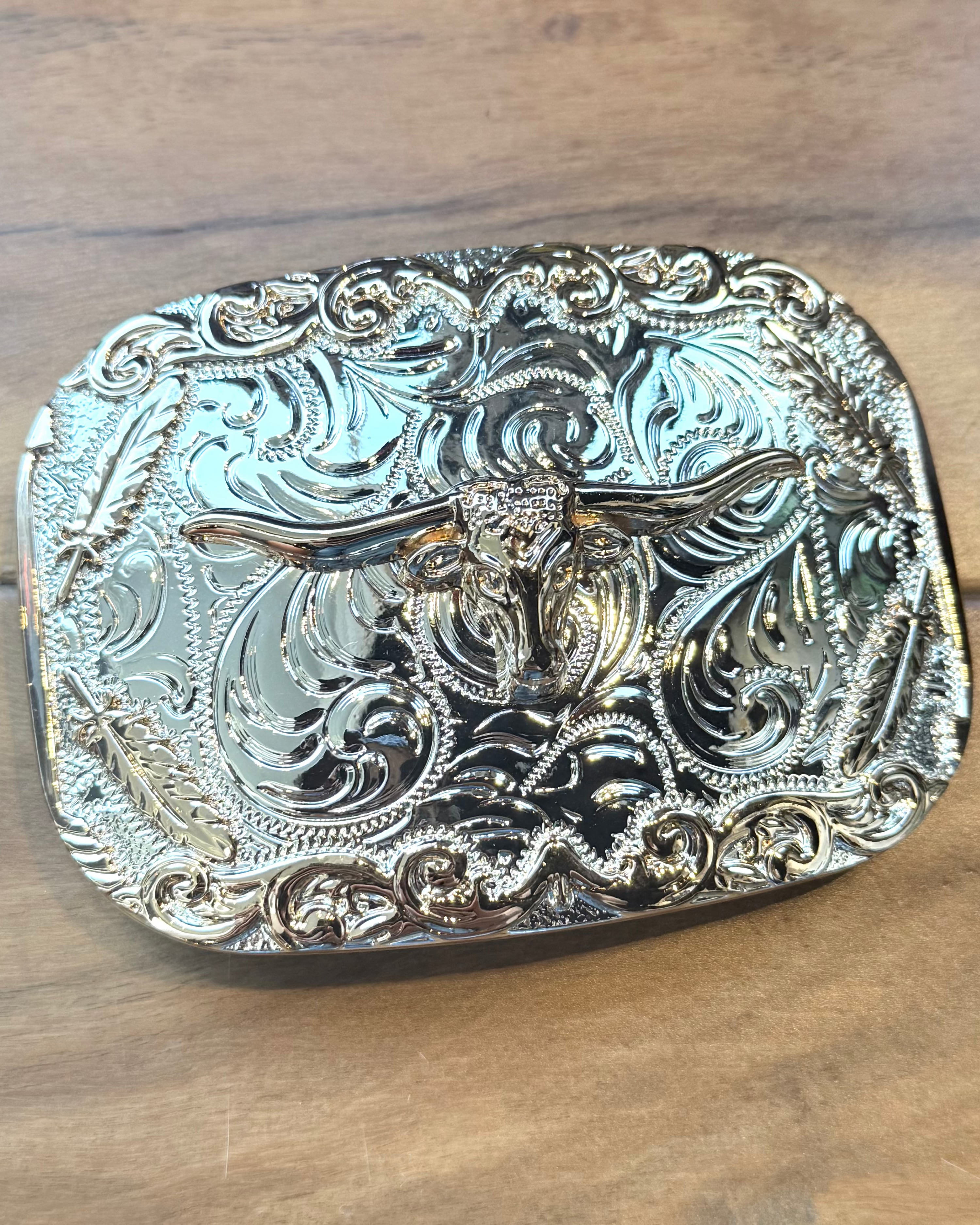 Western Belt Buckle - Burnout