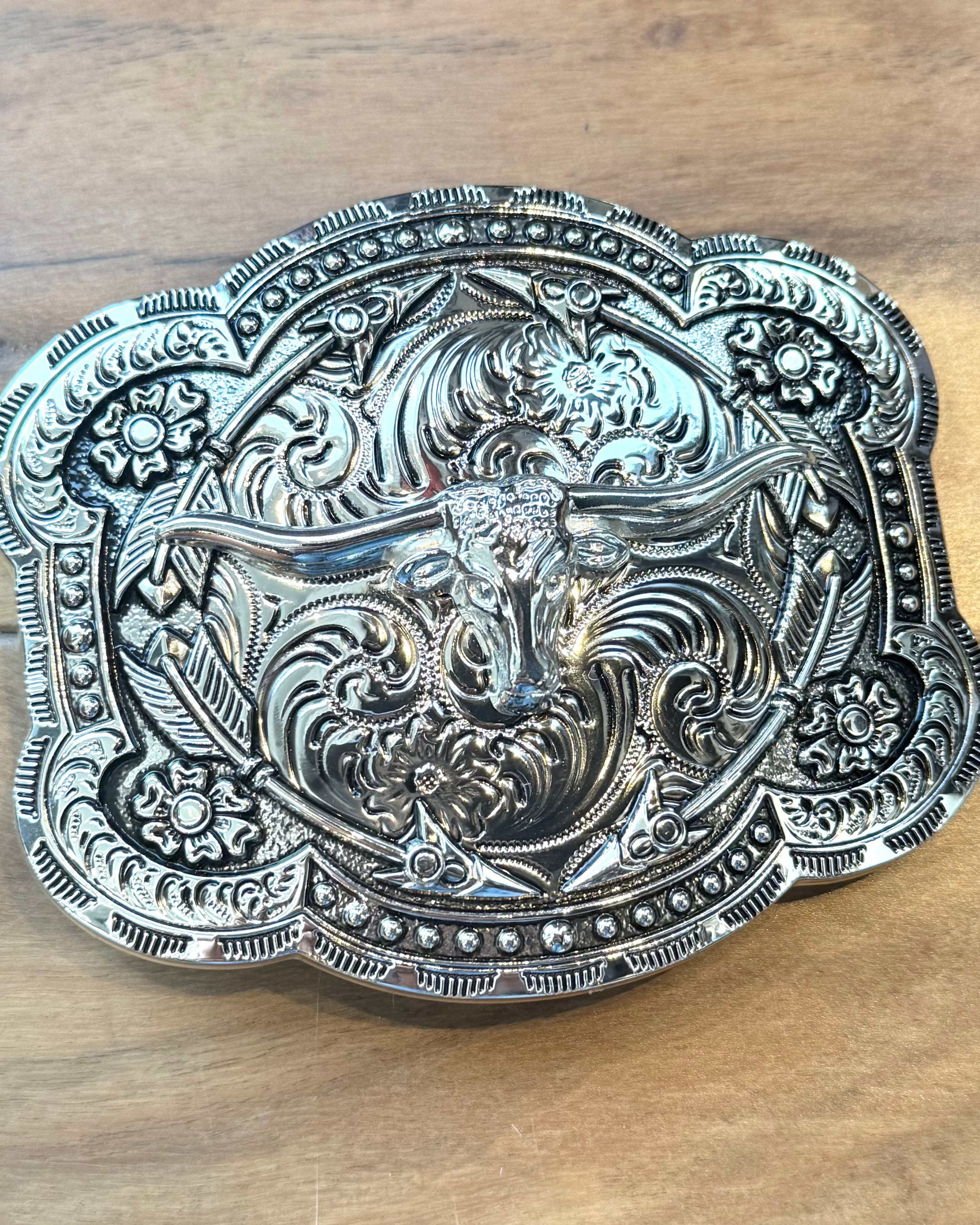 Western Belt Buckle - Burnout