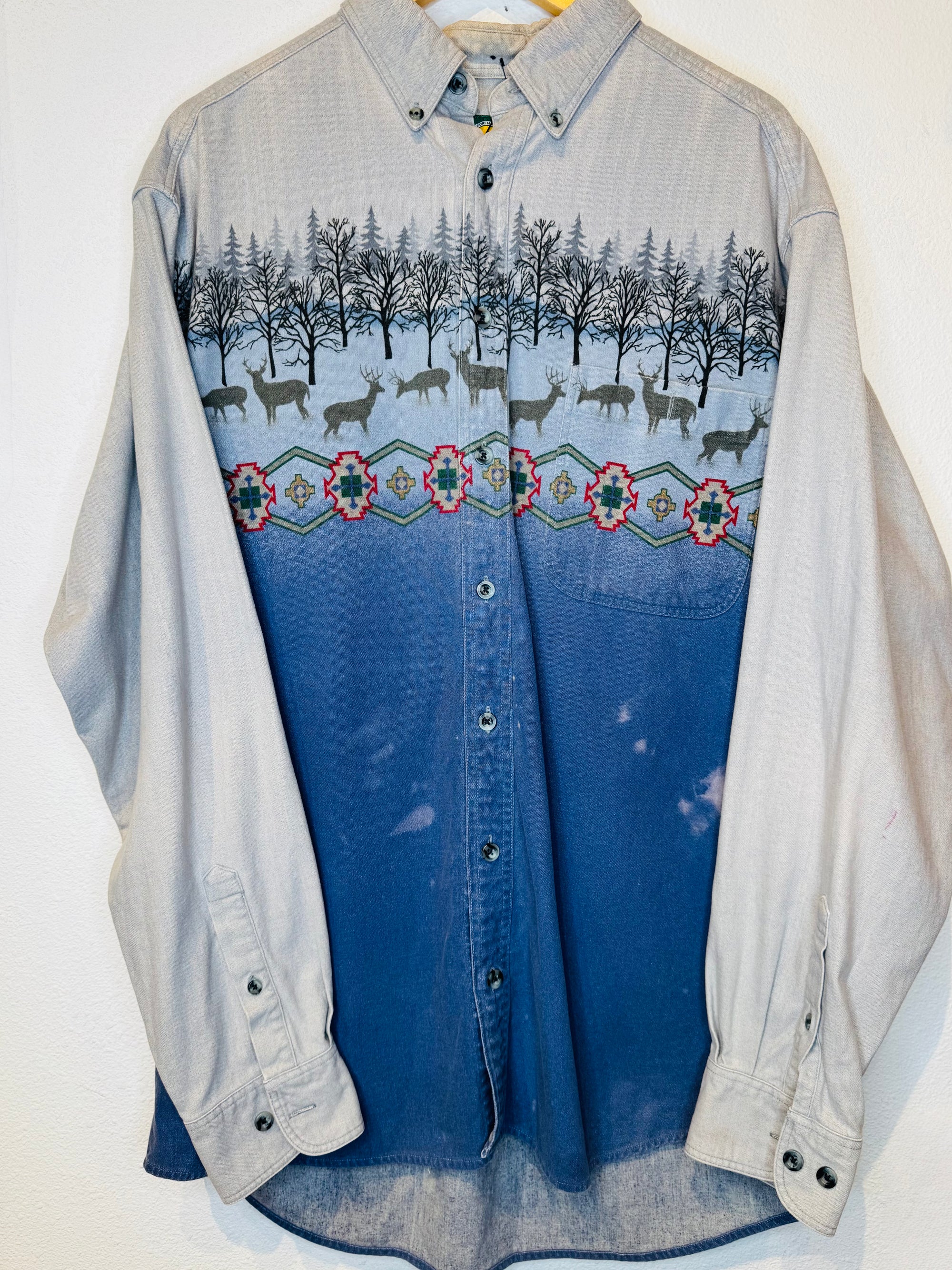 90's Cabelas Vintage Button Up - Burnout