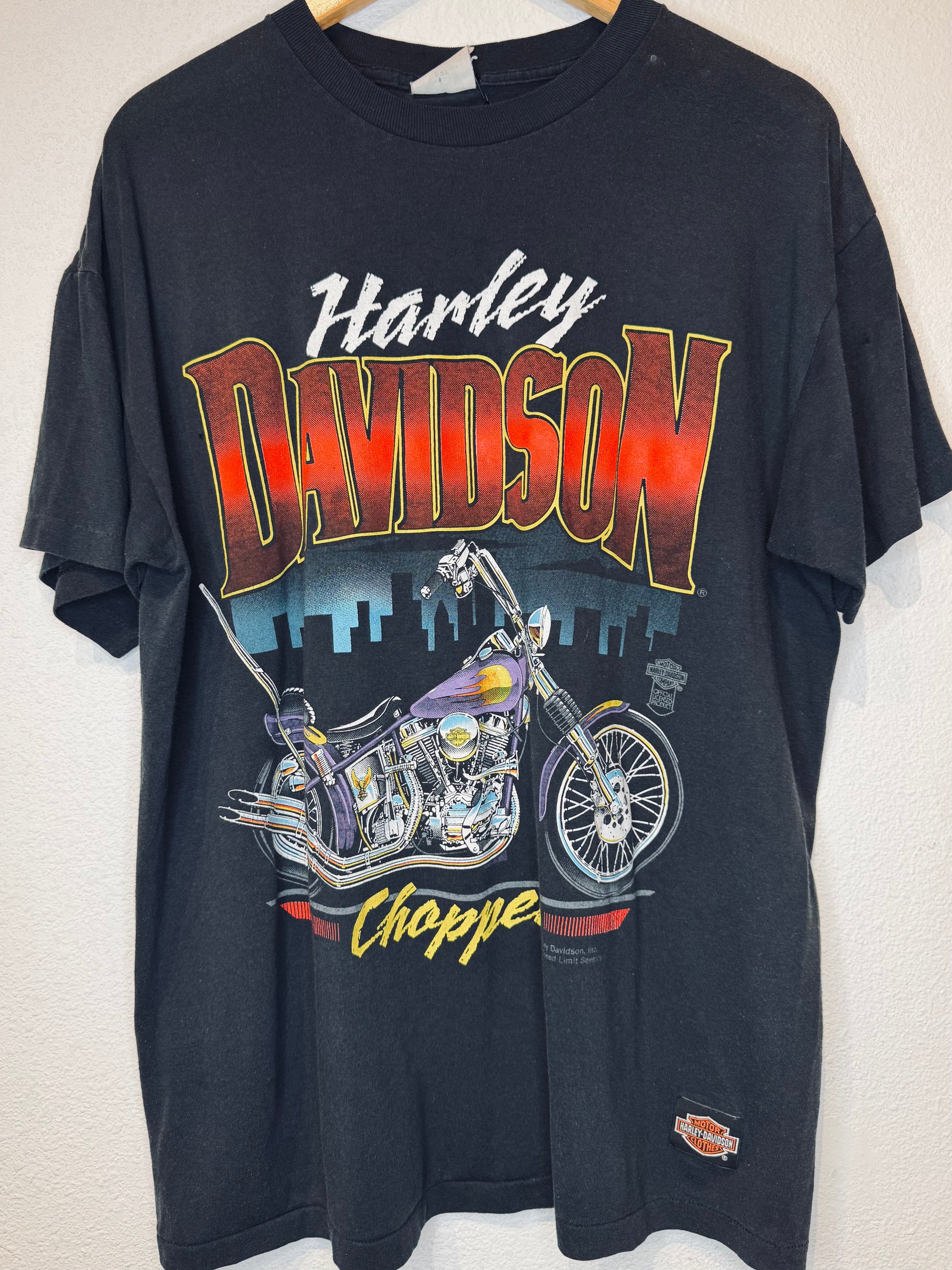 Chopper '88 Harley Vintage Tee - Burnout