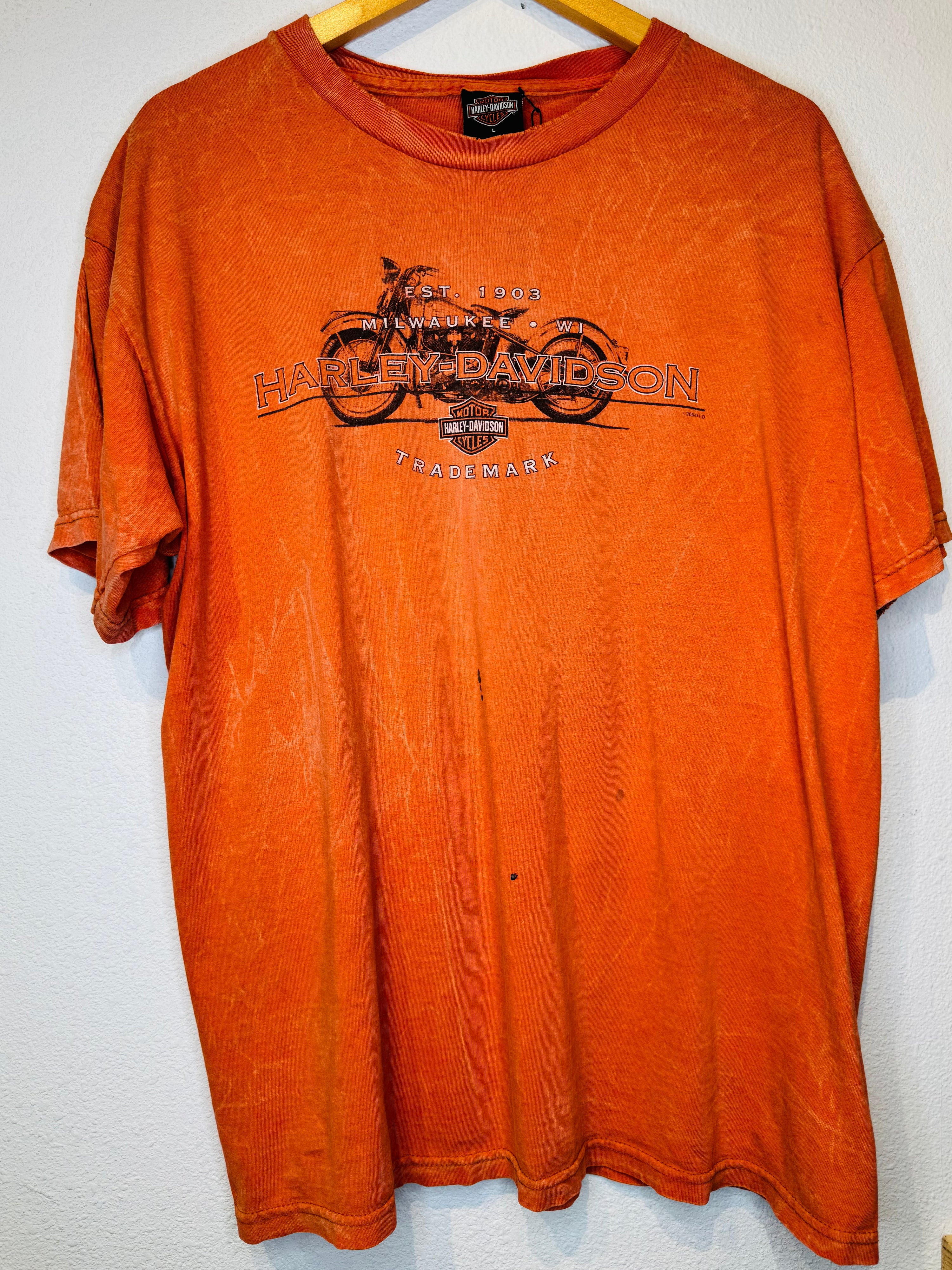 Downtown Seattle Harley Vintage Tee - Burnout