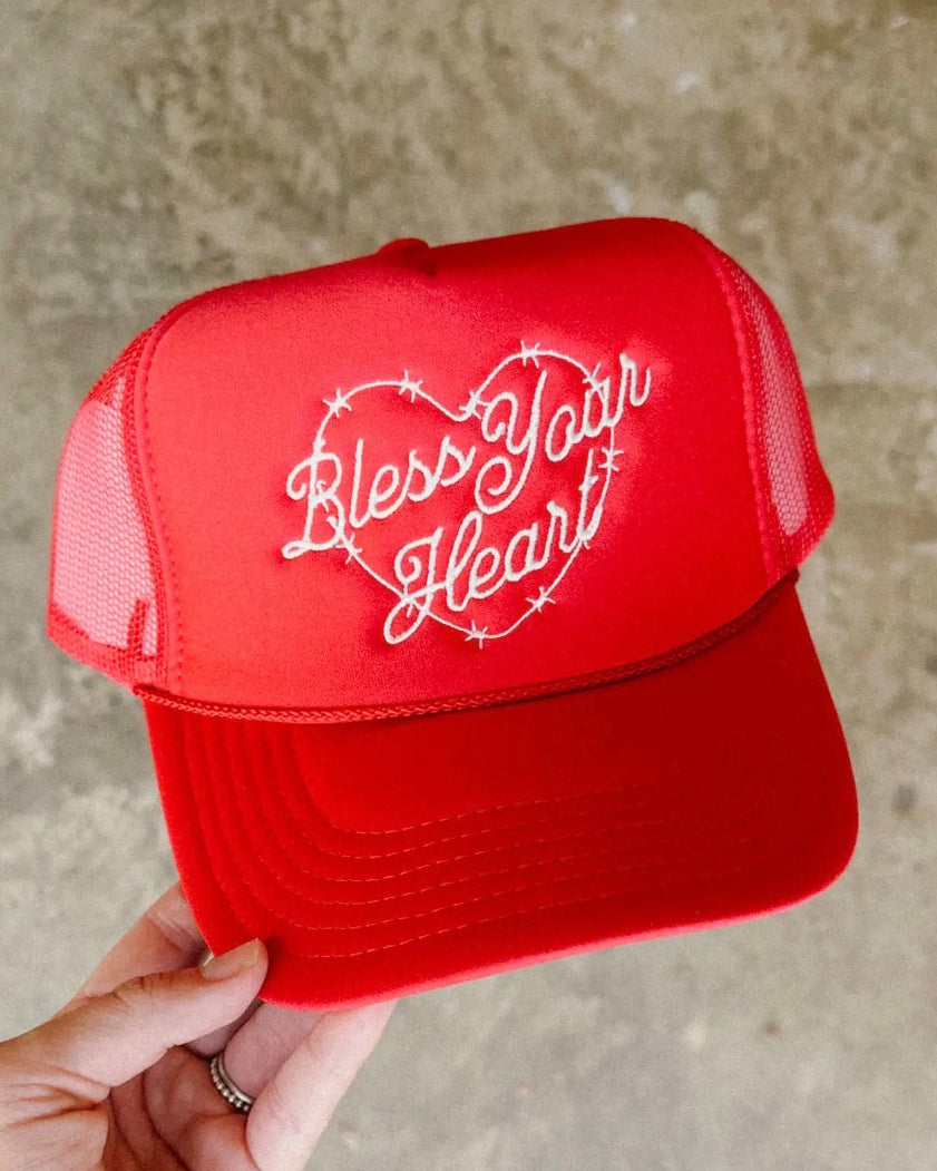 Bless Your Heart Trucker Hat - Burnout