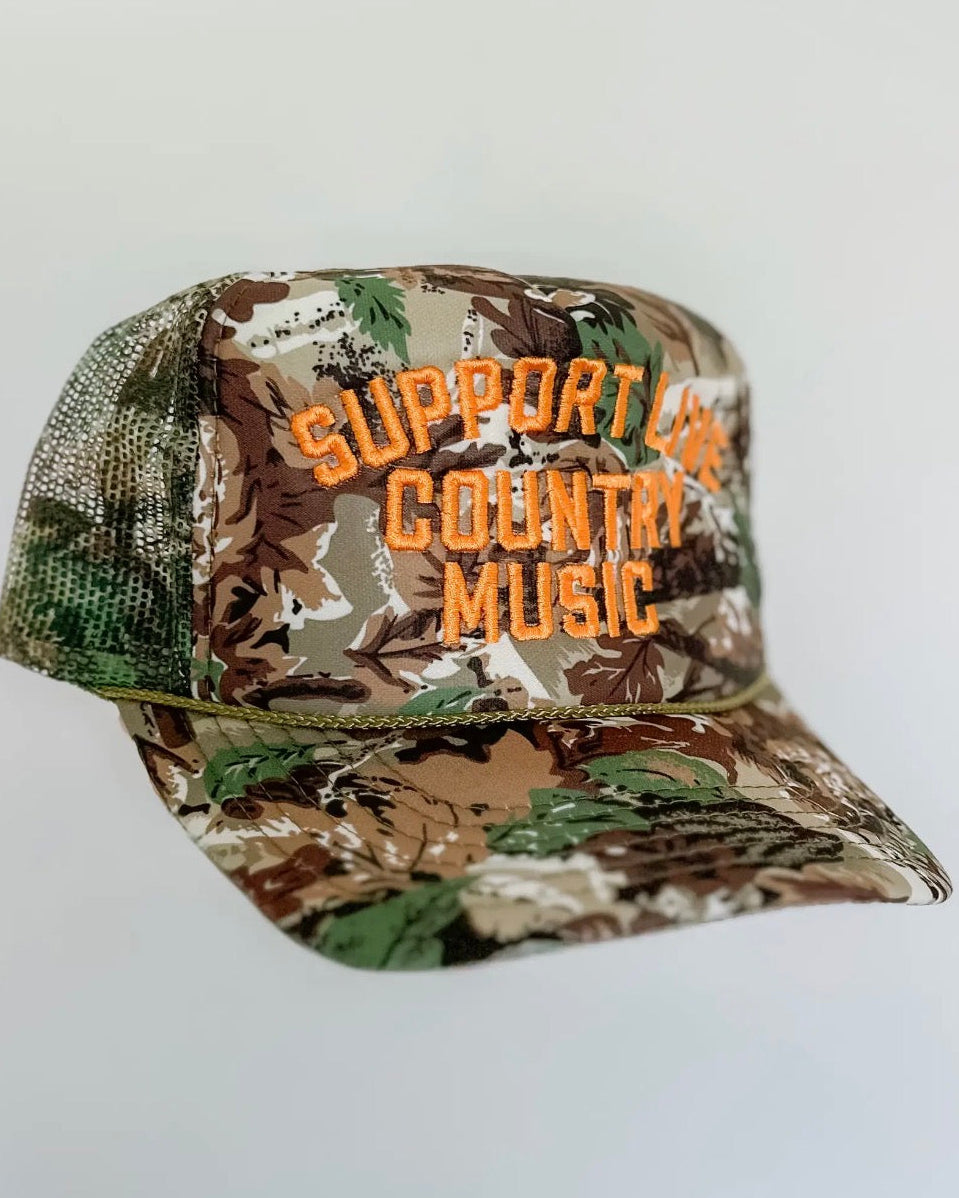 Support Country Trucker Hat - Burnout
