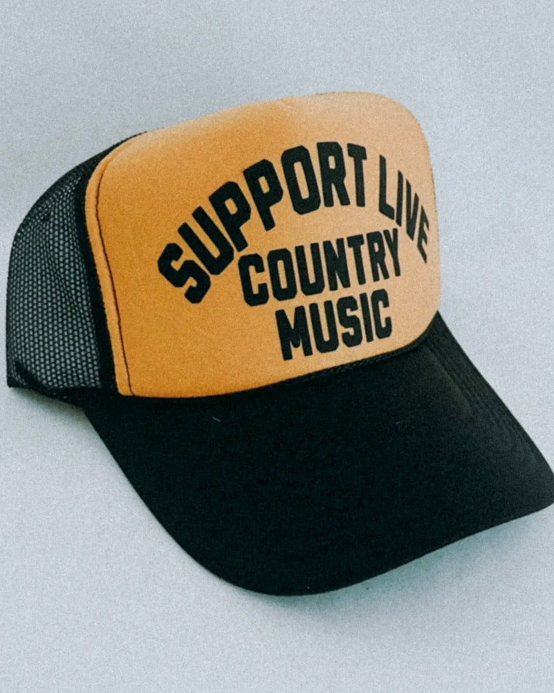 Support Country Trucker Hat - Burnout