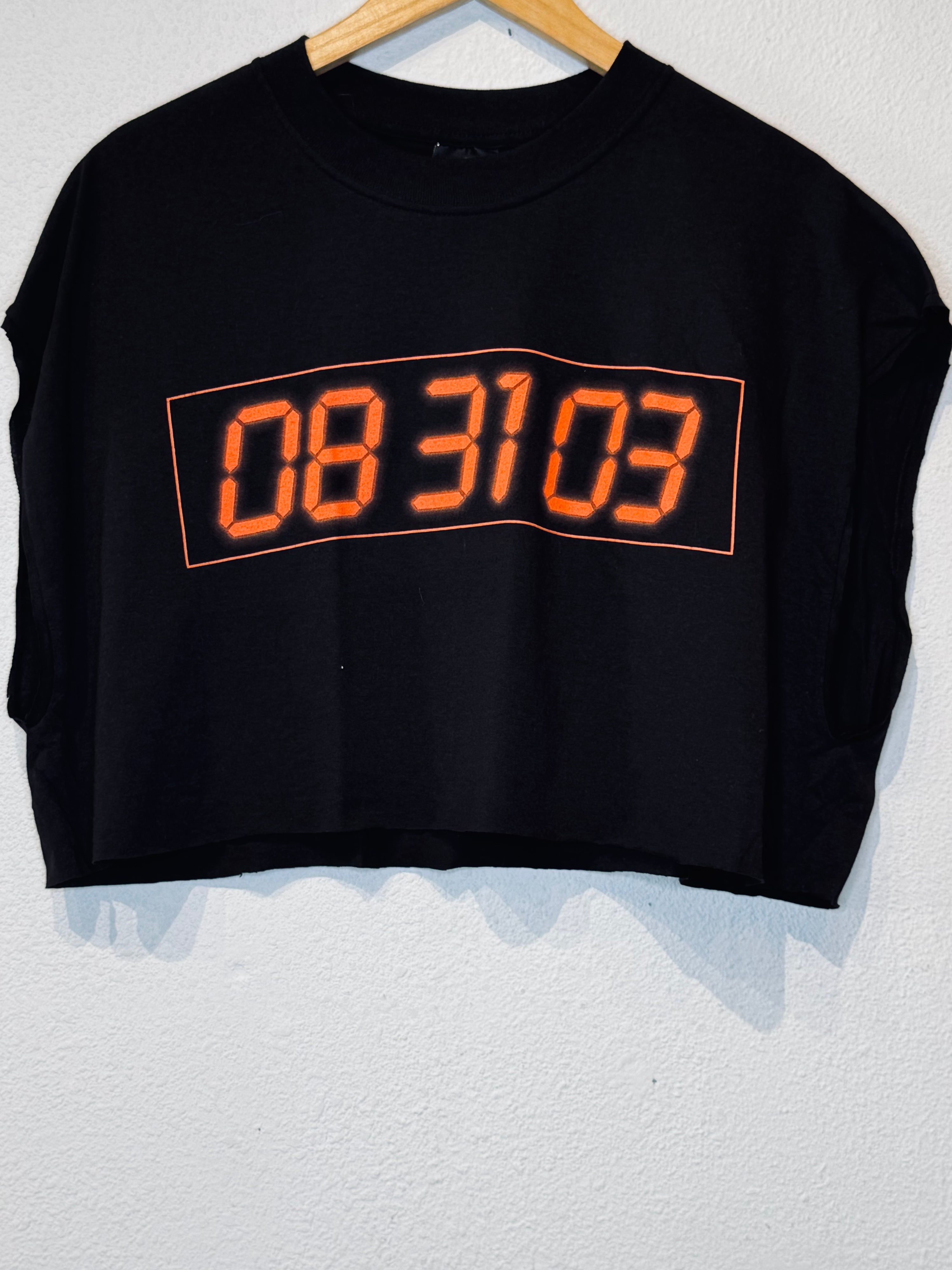 Alarm Clock Harley Vintage Crop Tank - Burnout