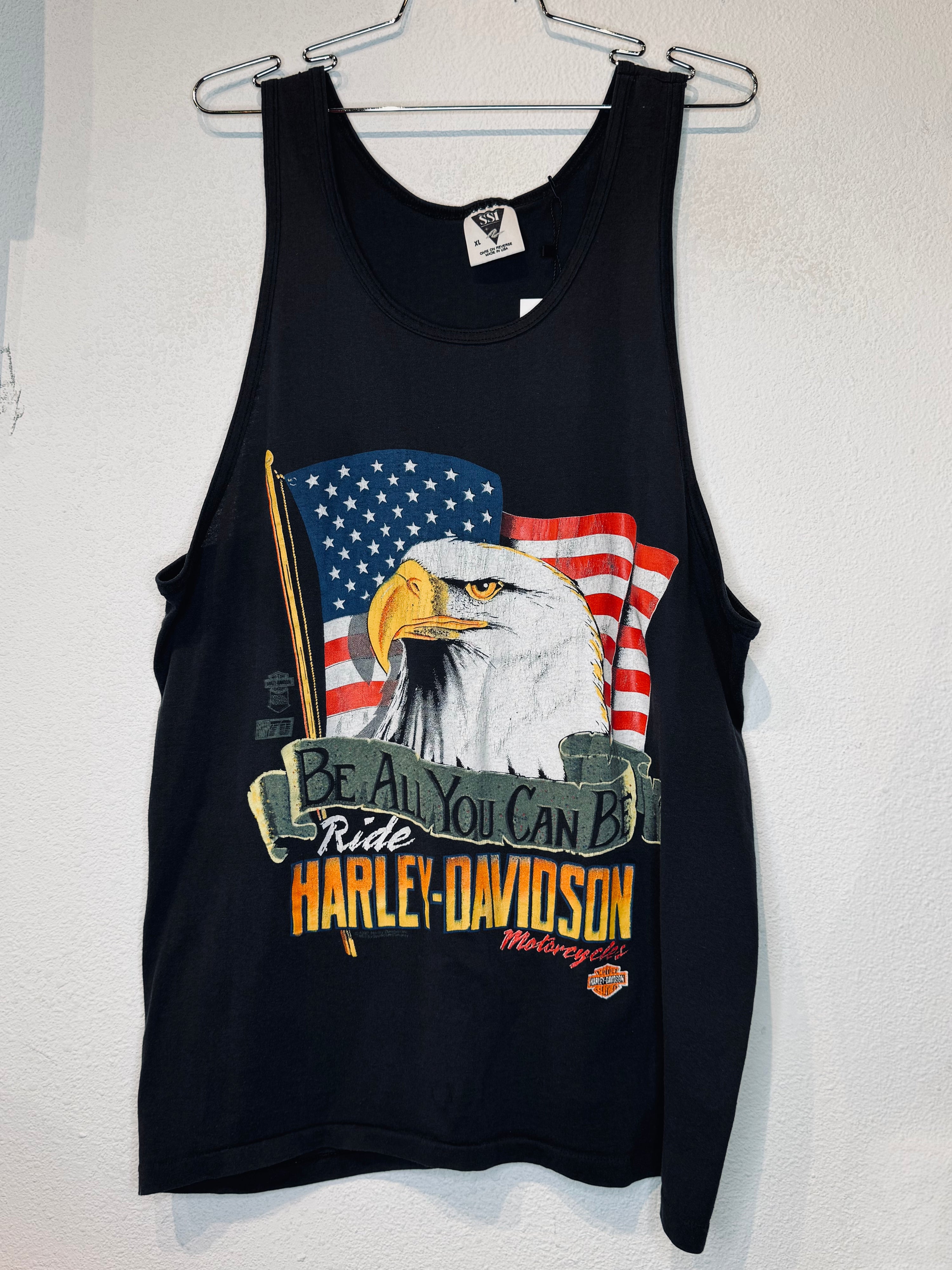 All You Can Be 1990 Harley Vintage Tank - Burnout