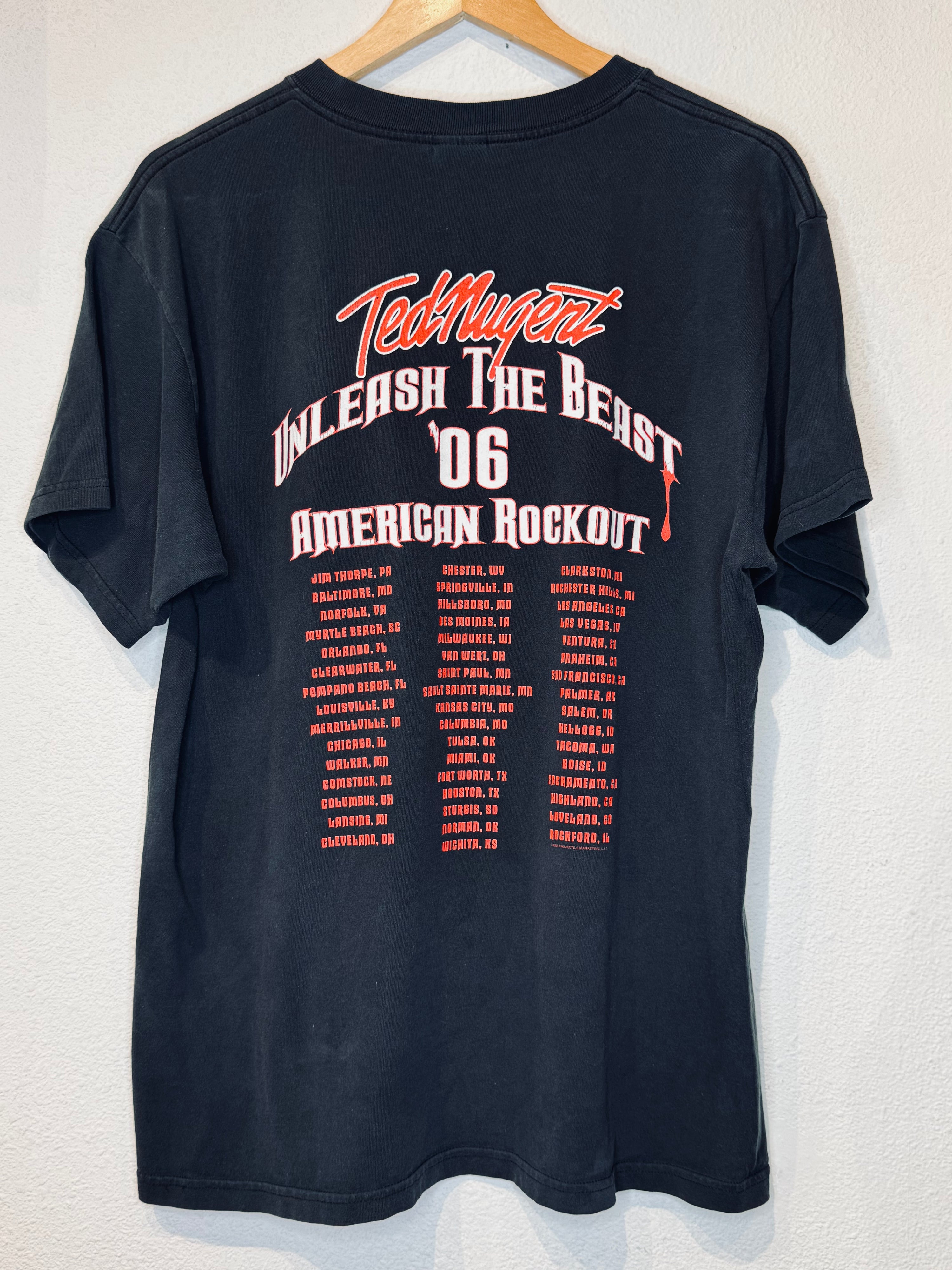 Ted Nugent Unleash the Beast Vintage Tee - Burnout
