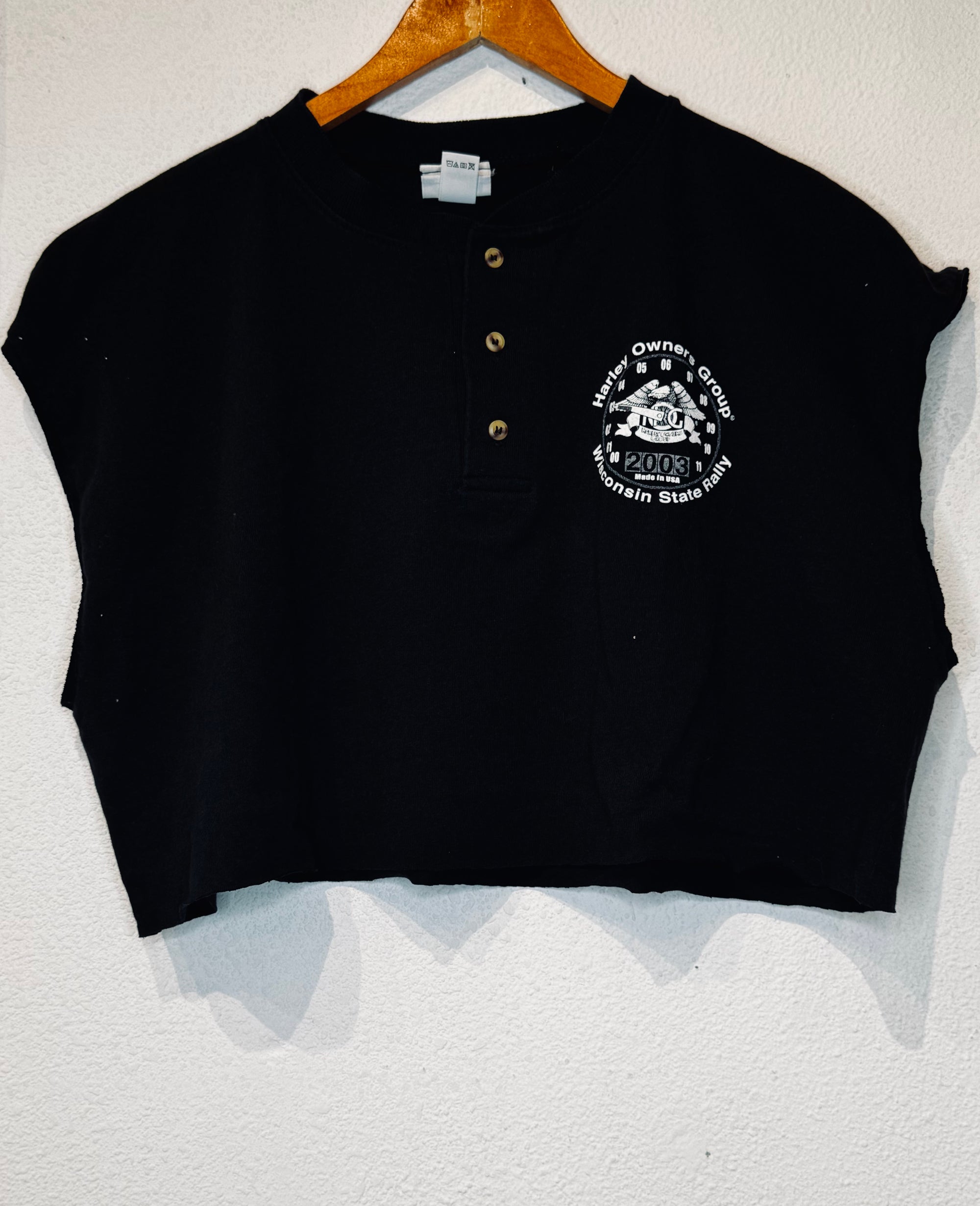 '03 HOG Rally Harley Vintage Crop Tank