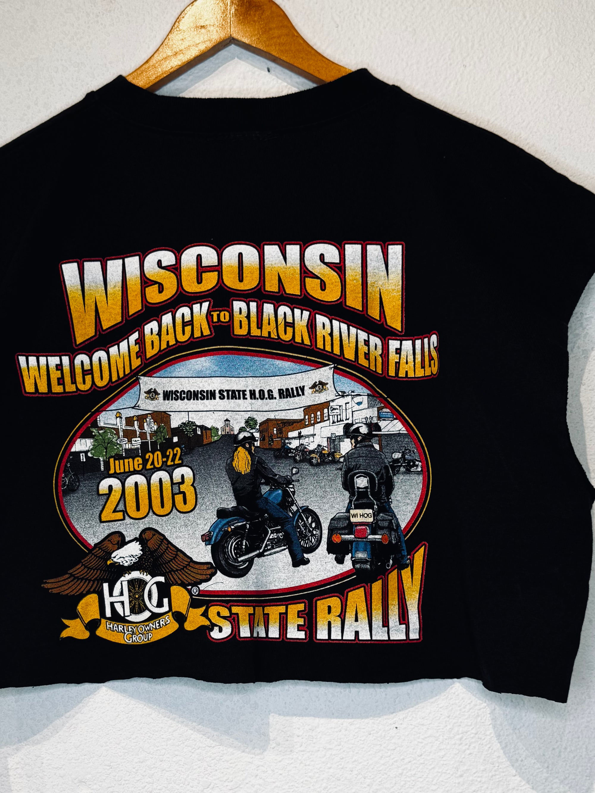 '03 HOG Rally Harley Vintage Crop Tank