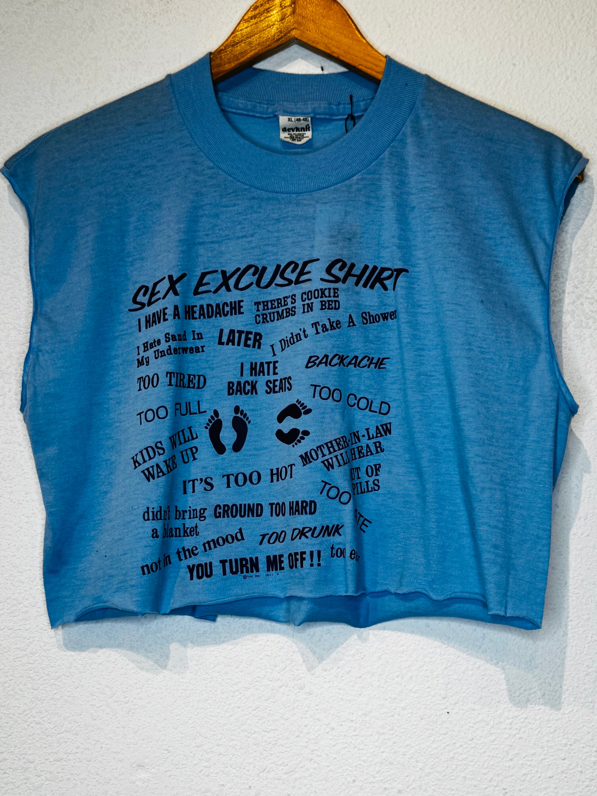 Excuses Vintage Crop Tank
