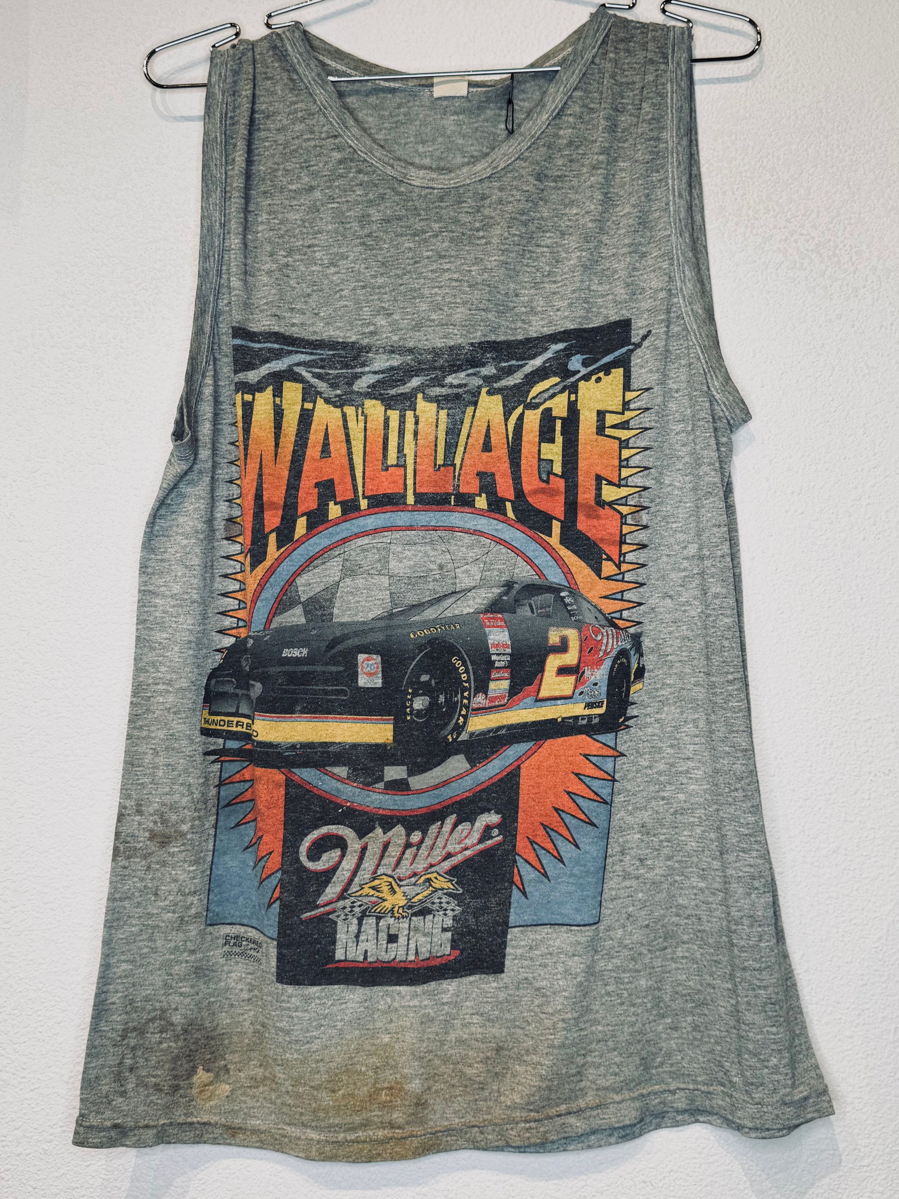 Rusty Wallace Miller Vintage Tank - Burnout