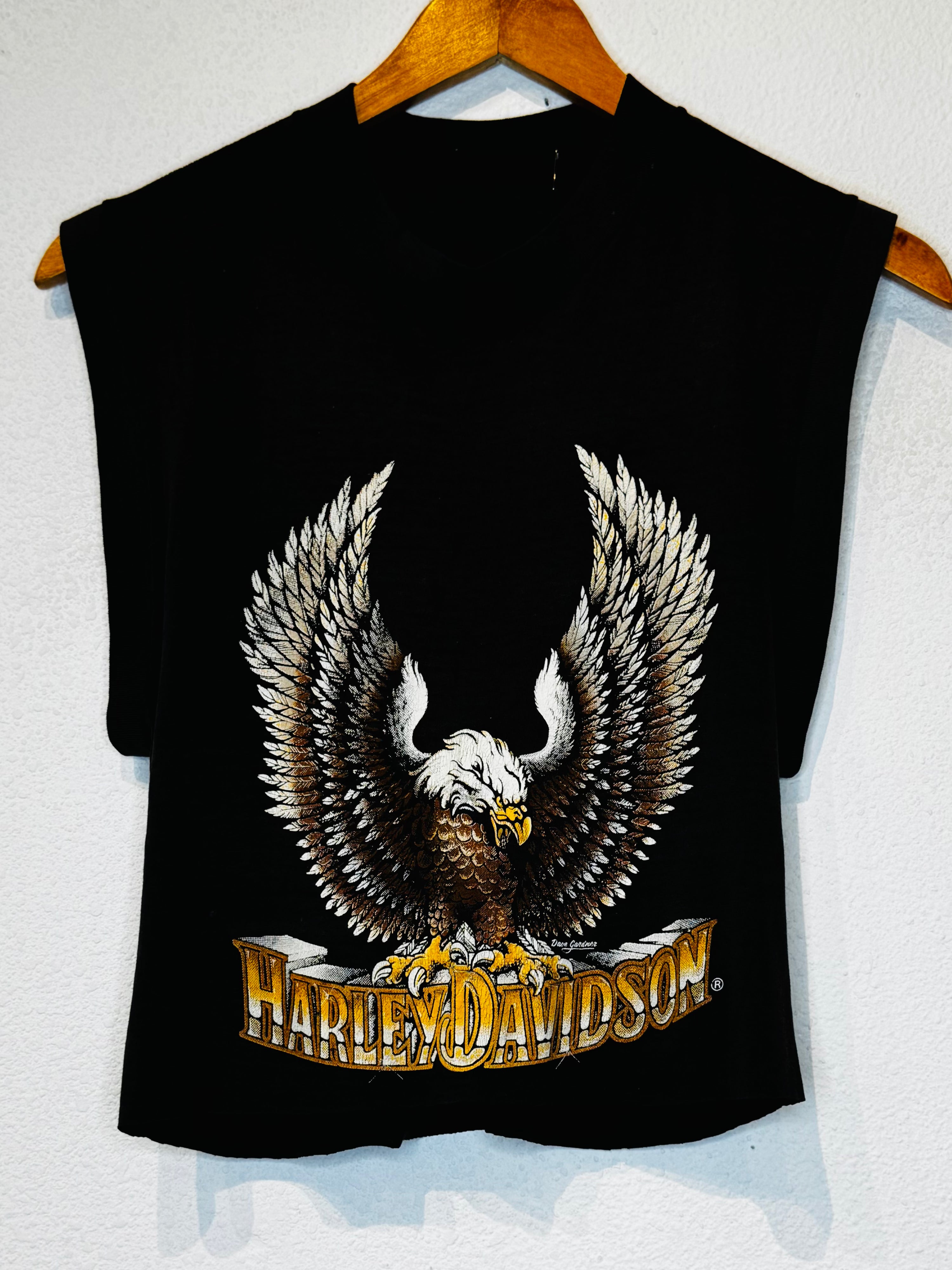 Spread Eagle Harley Vintage Crop Tank