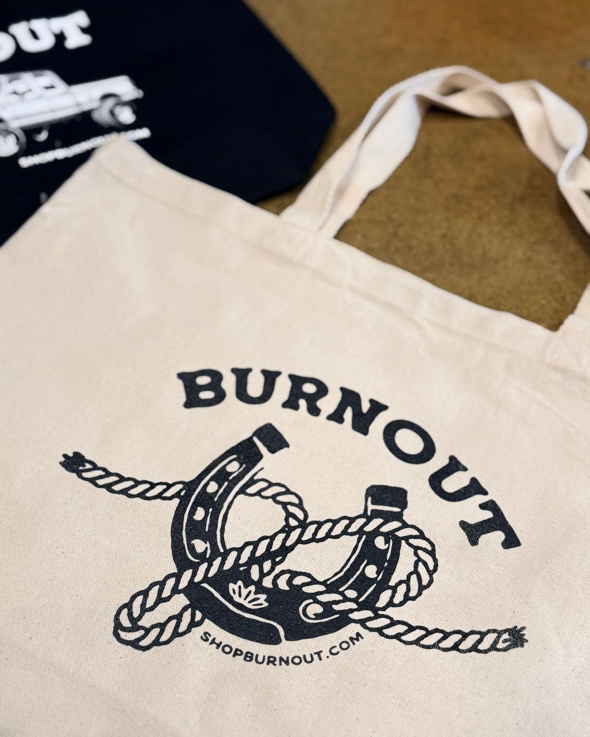 Burnout Shop Tote - Western - Burnout
