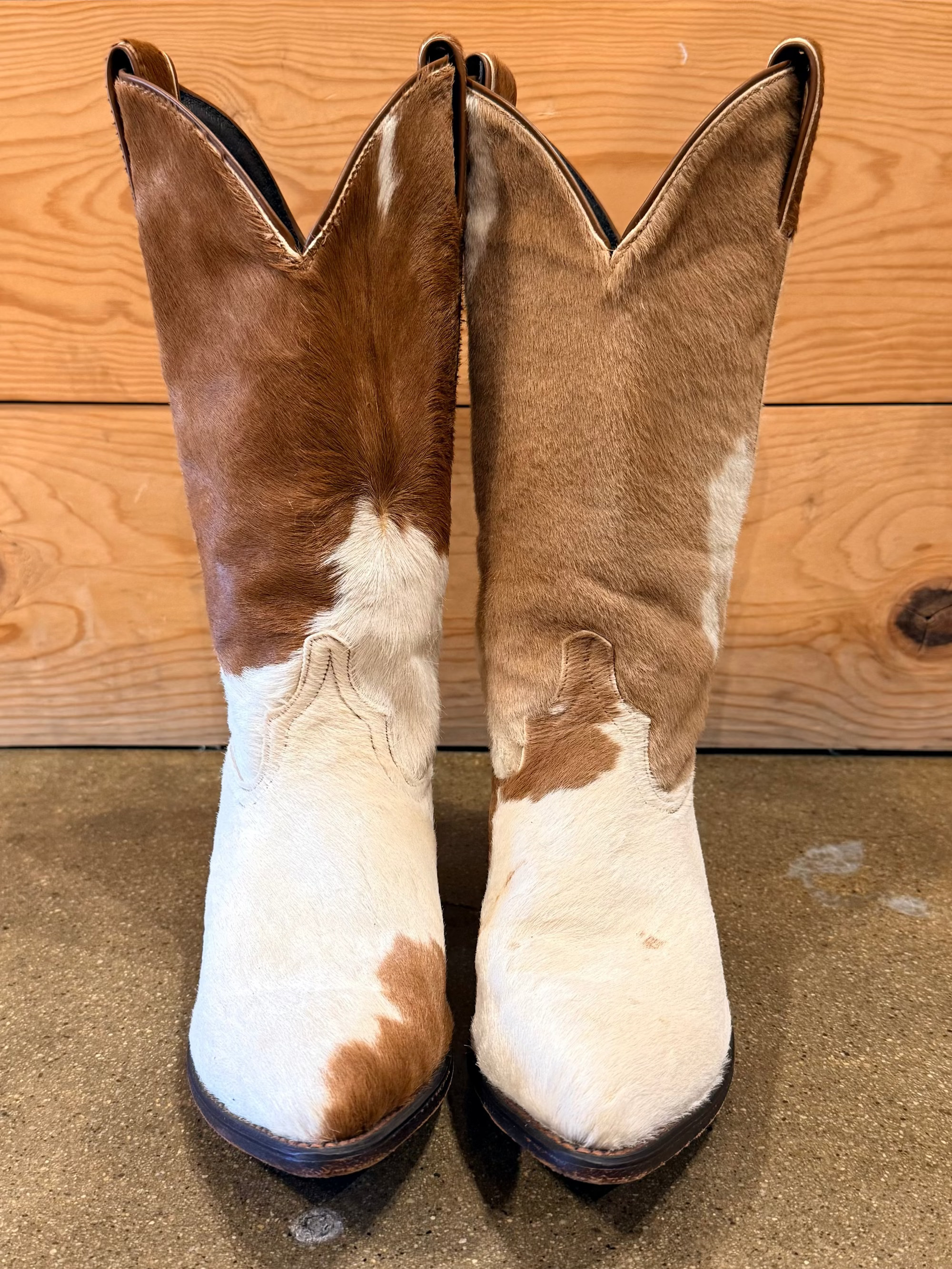 Cowhide Code West Cowboy Boot - Burnout