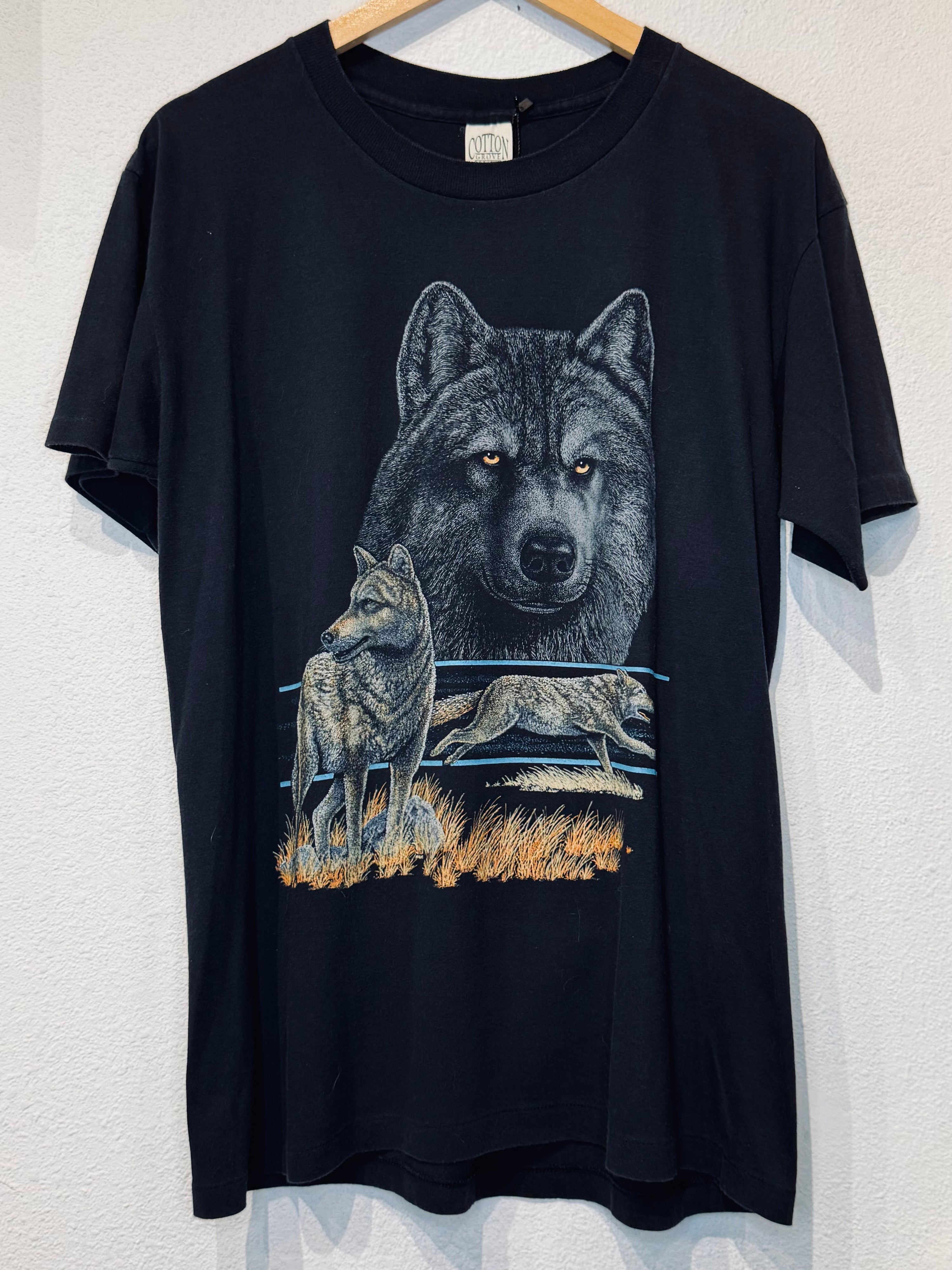Wolf Face Vintage Tee - Burnout