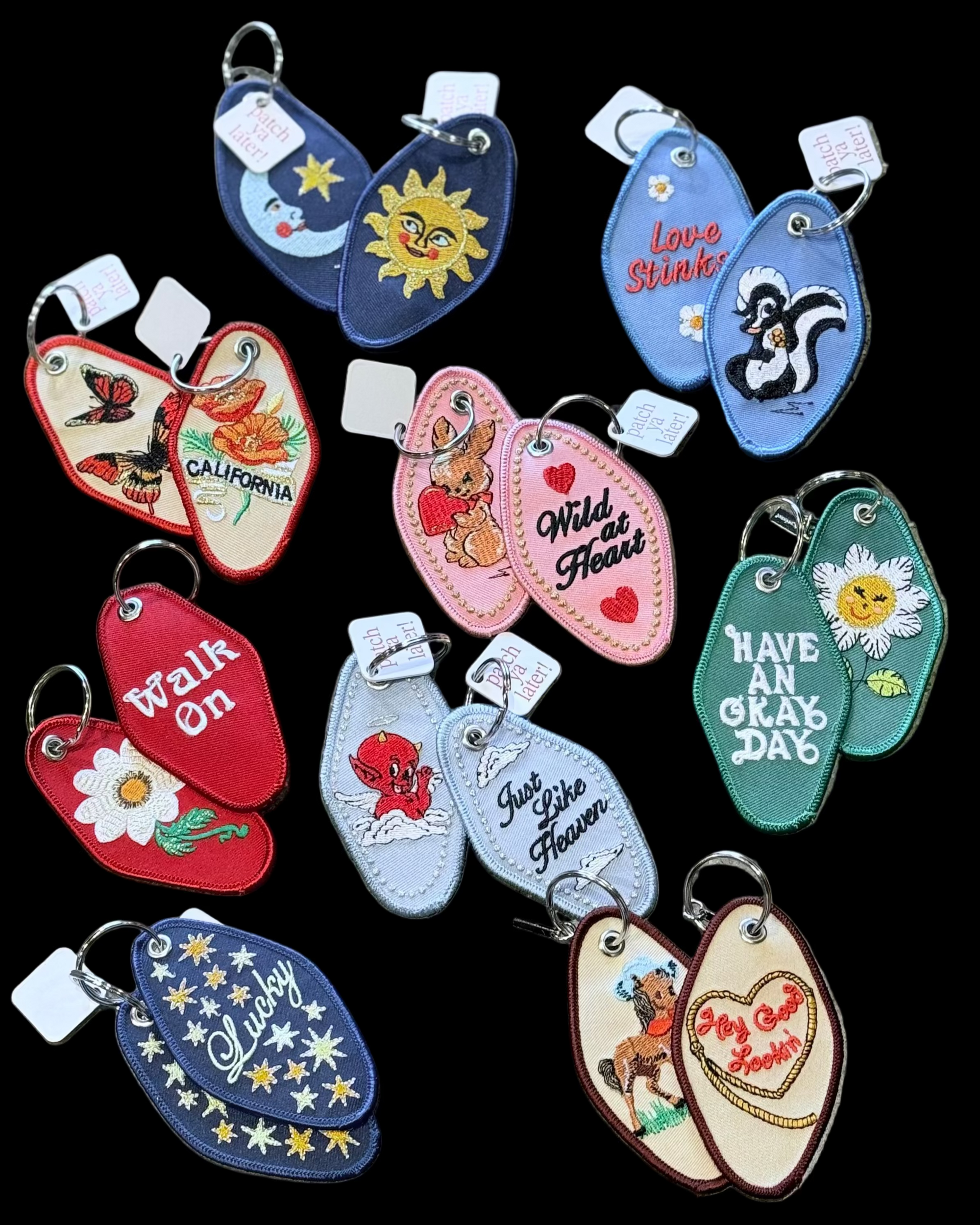 Embroidered Keychain