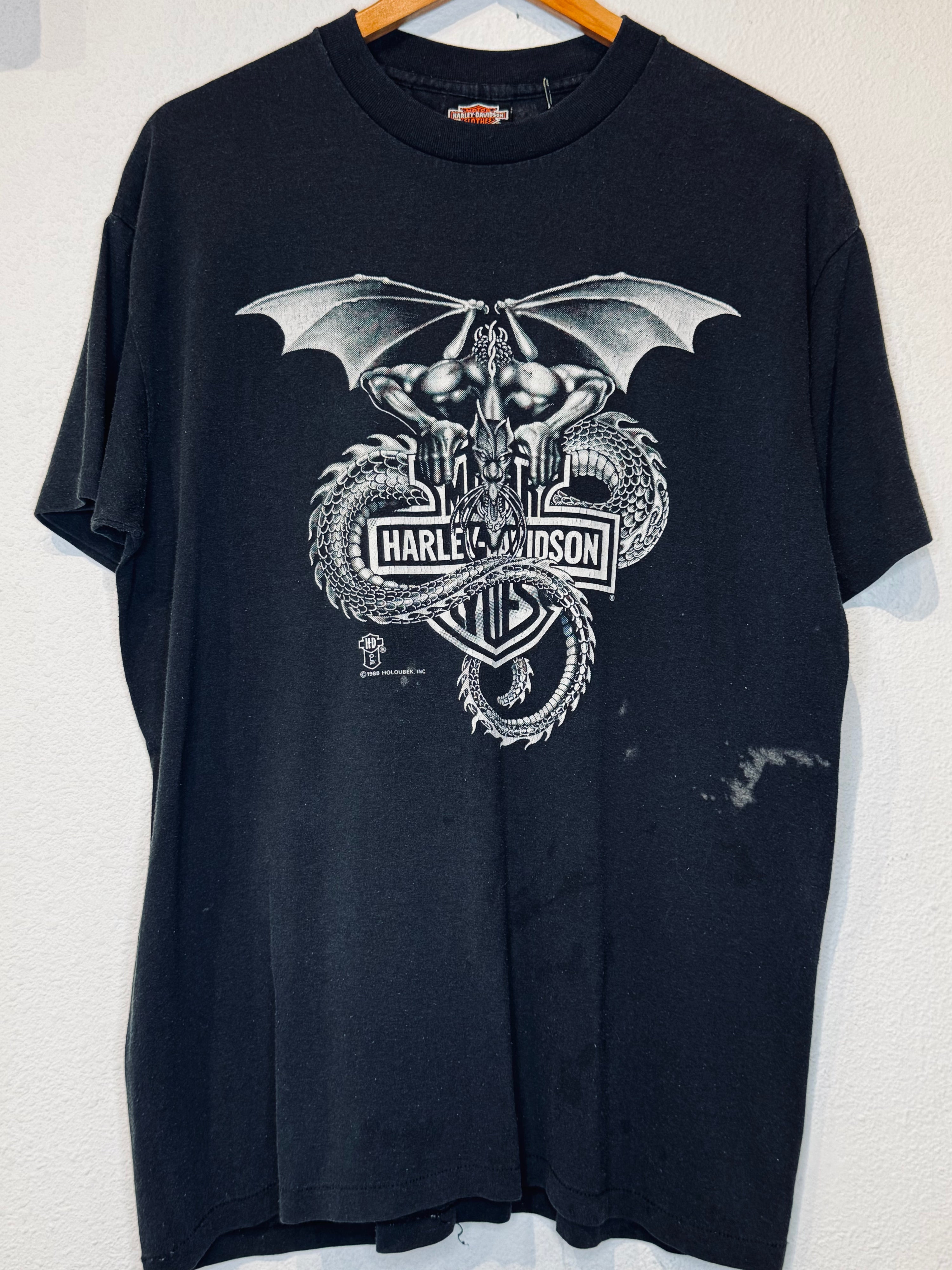'88 Dragon Harley Vintage Tee - Burnout