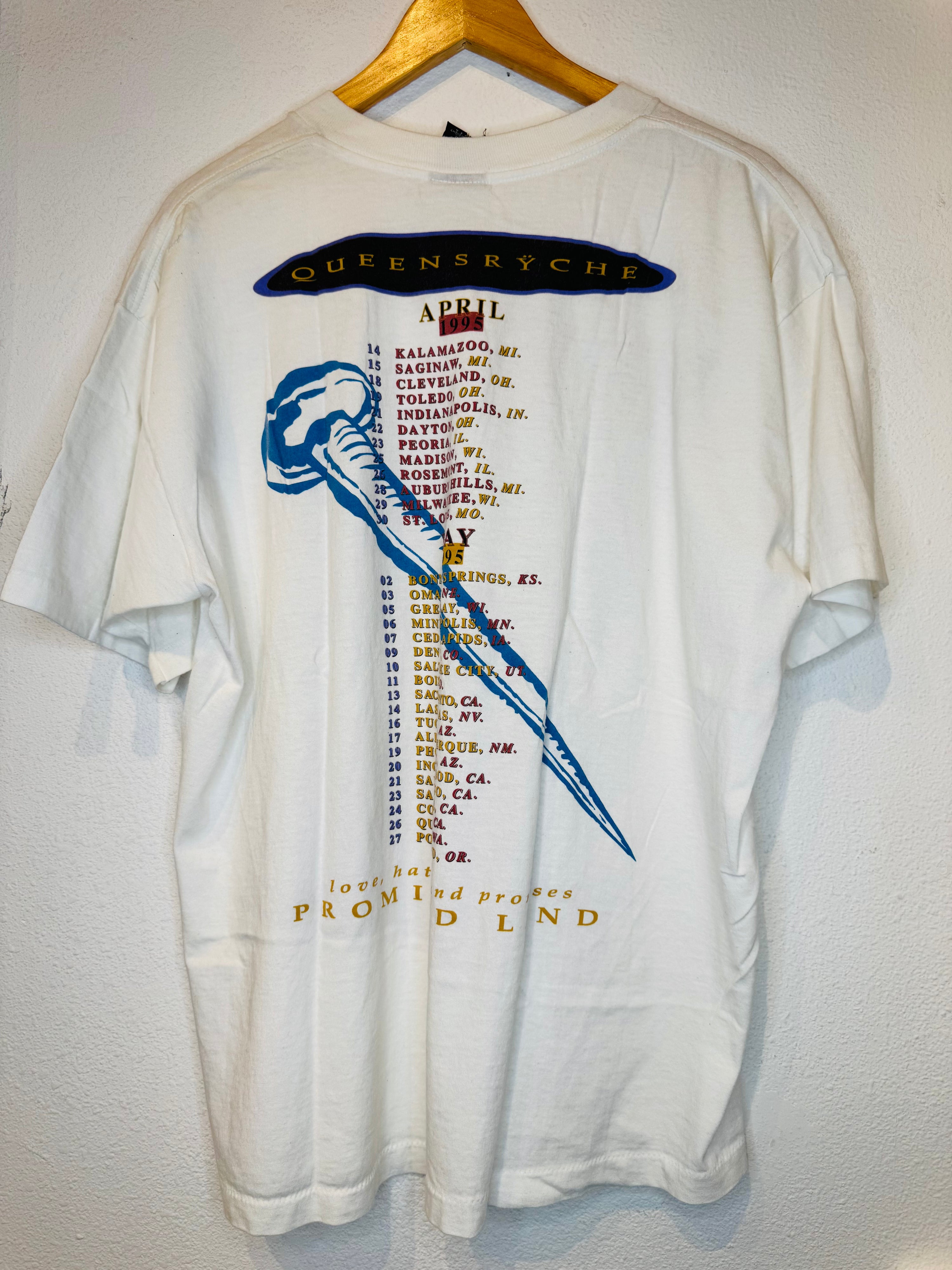 Queensryche Promised Land Vintage Tee - Burnout