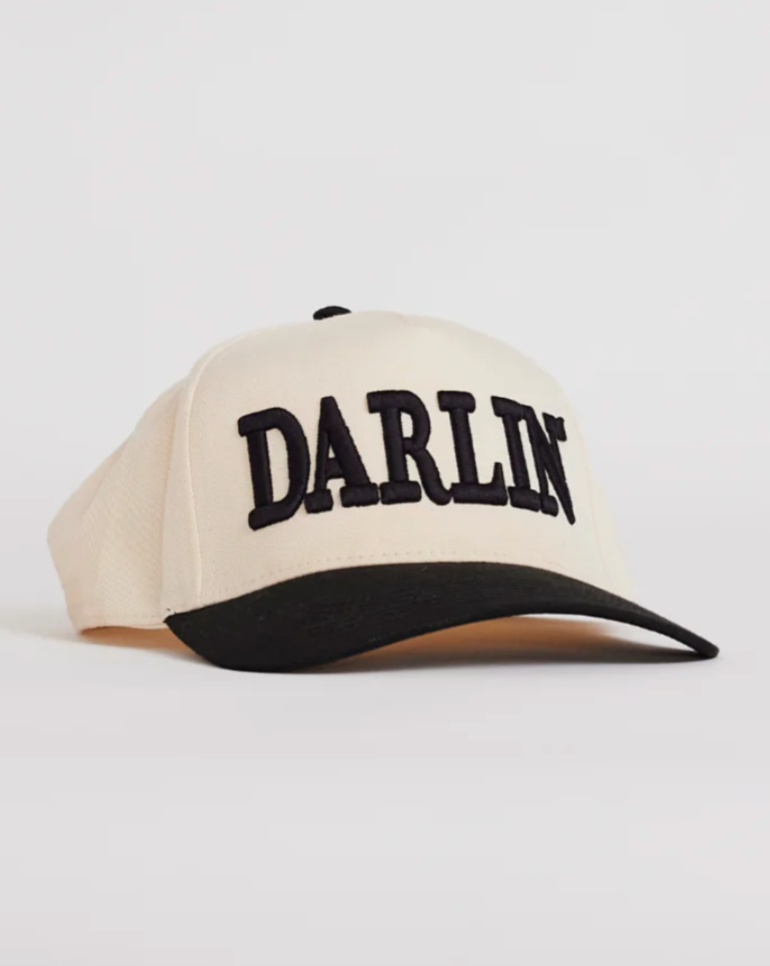 DARLIN' Snapback - Cream/Black