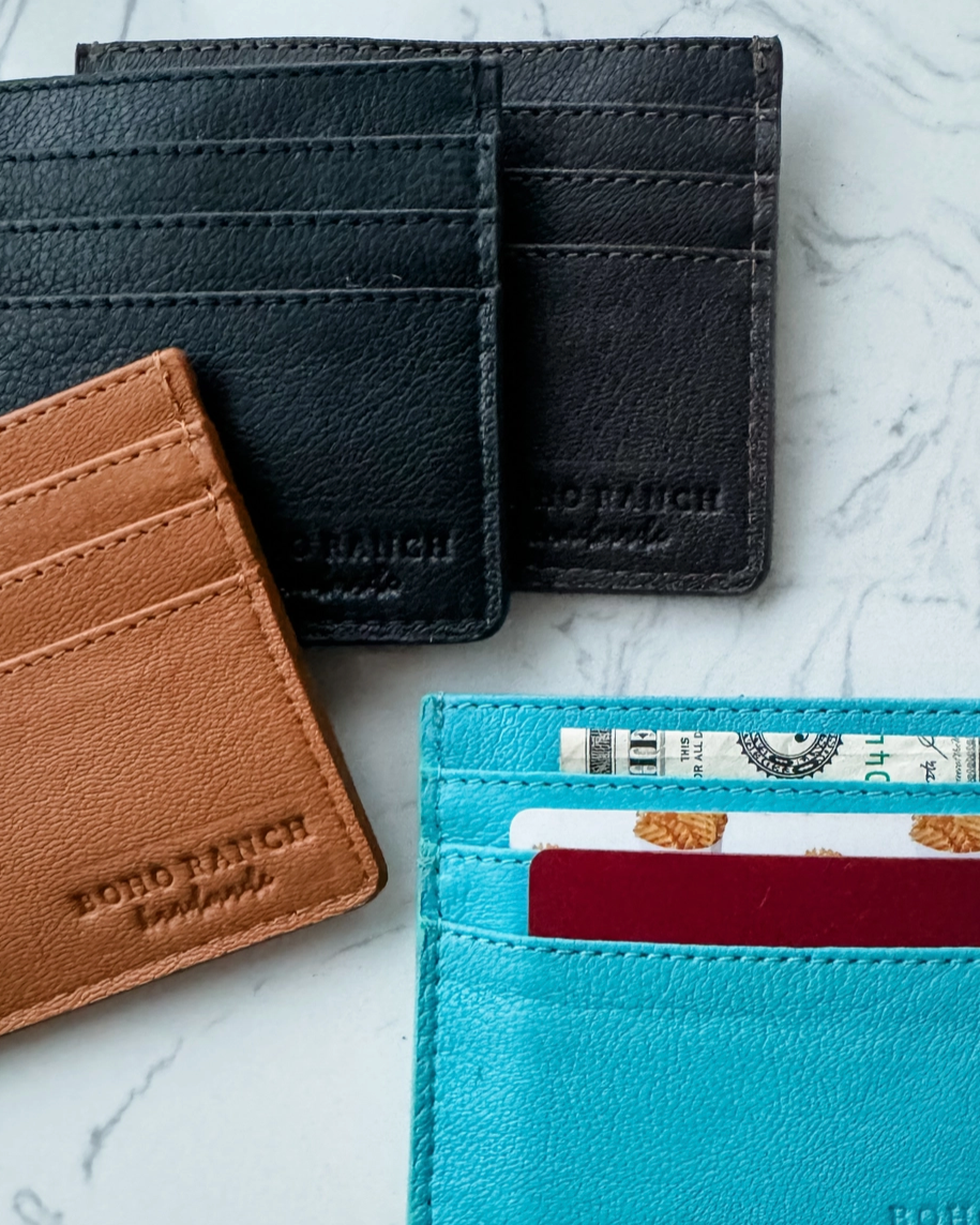 Boot Stitch Card Holder - Burnout
