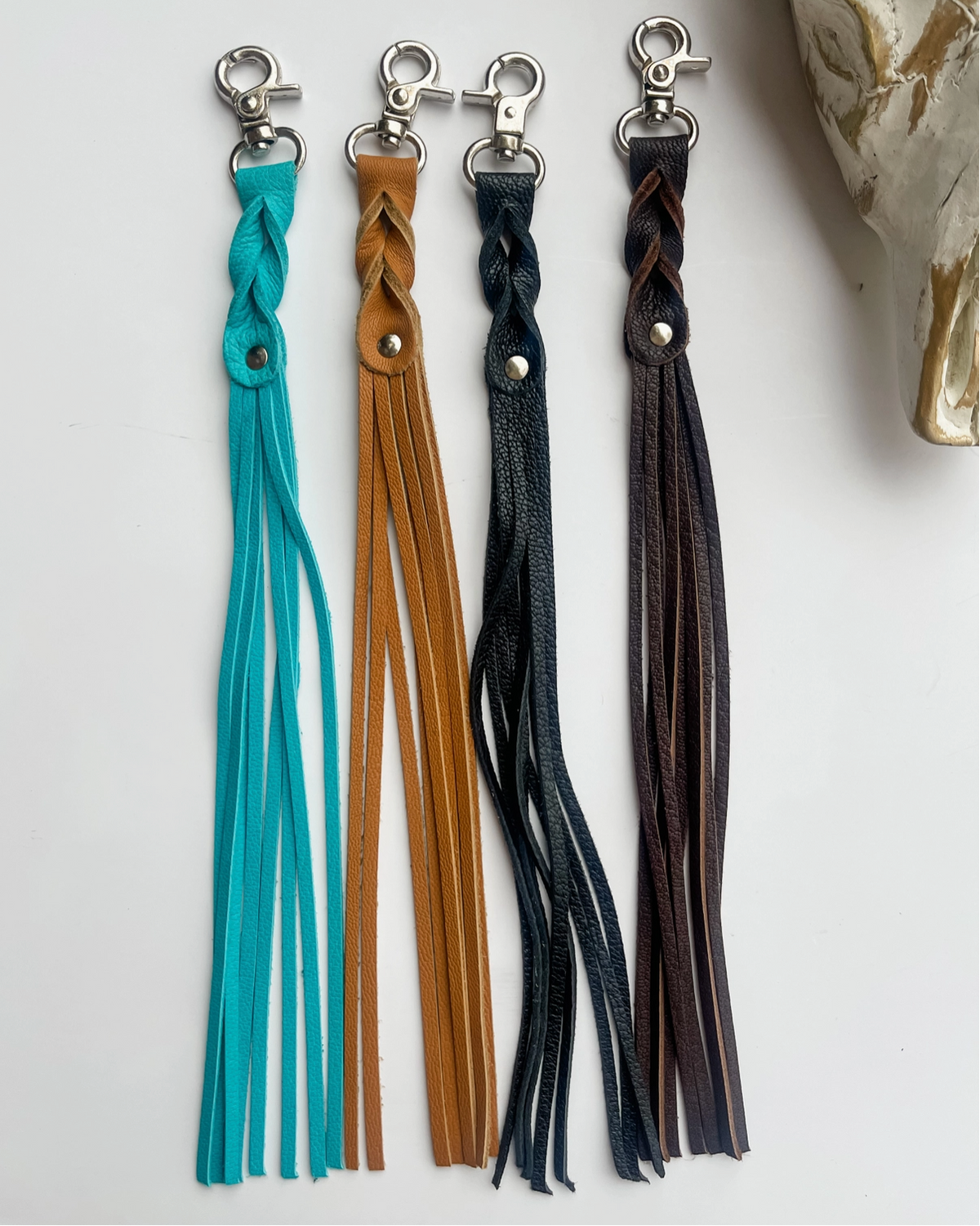 Western Fringe Clip Keychain - Burnout