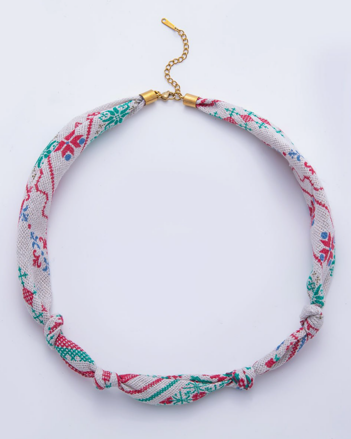 Bandana Knot Necklace - Burnout