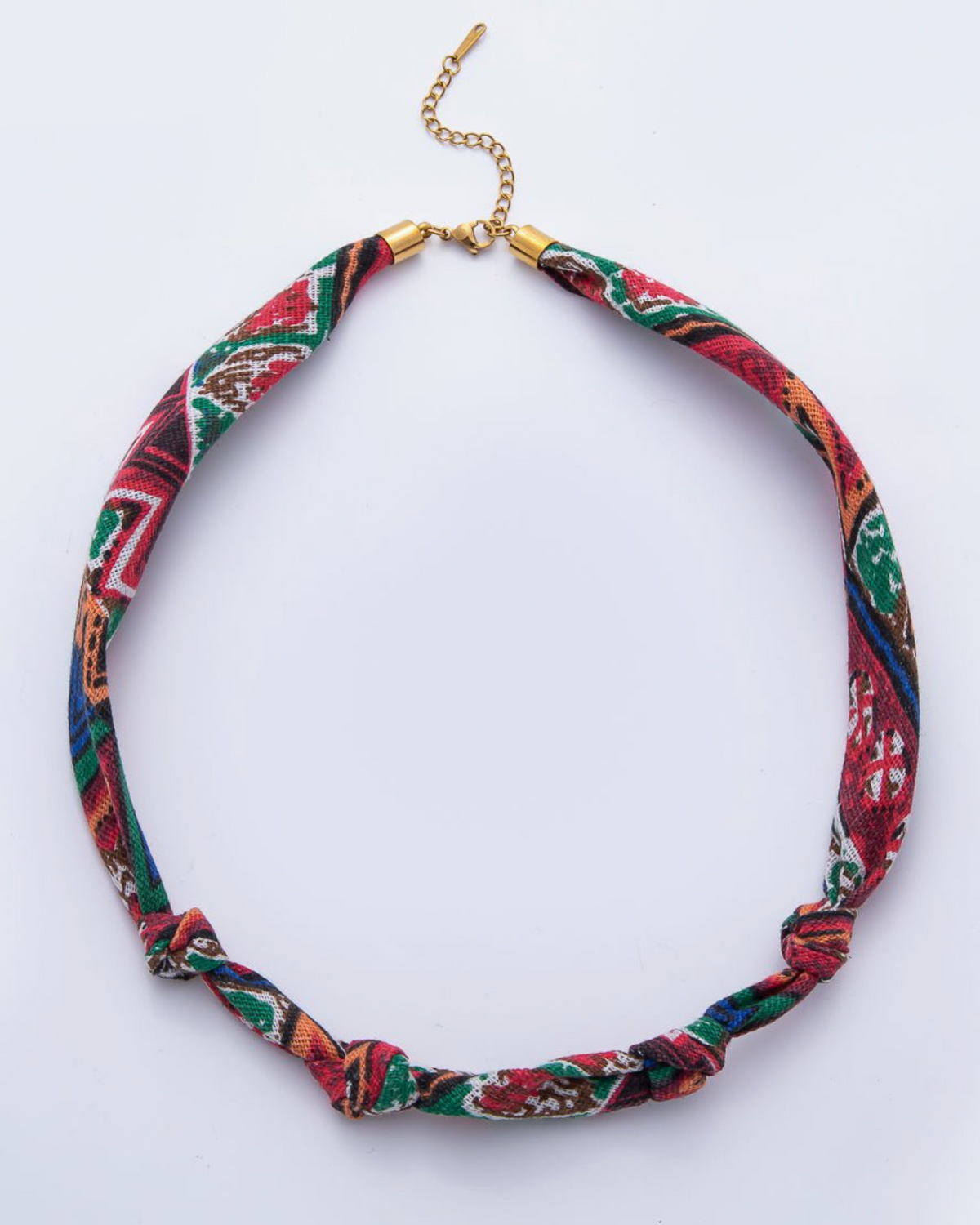 Bandana Knot Necklace - Burnout