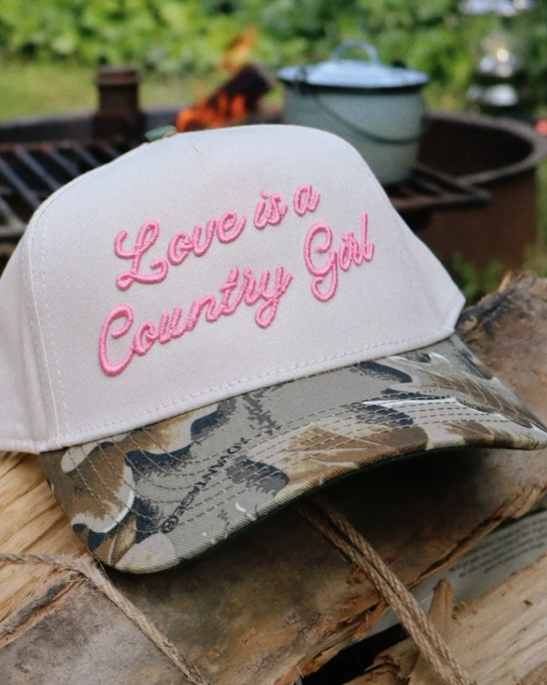 Country Girl Trucker Hat - Burnout