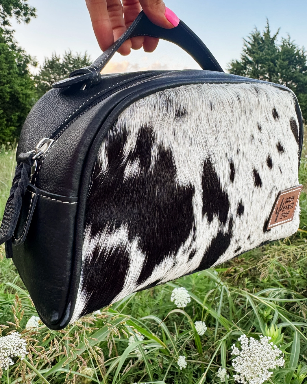Leather Toiletry Travel Bag - Burnout