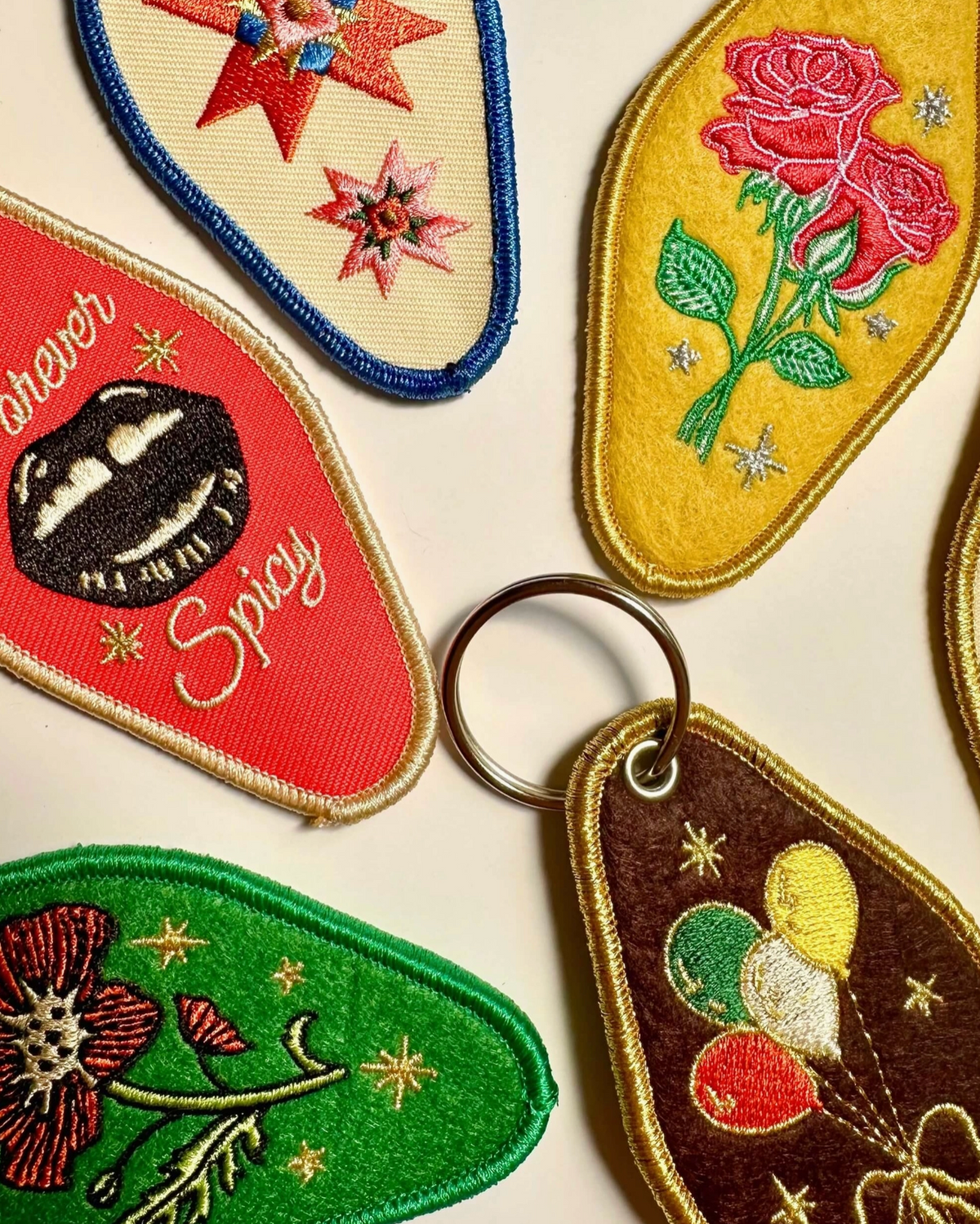 Embroidered Keychain - Burnout